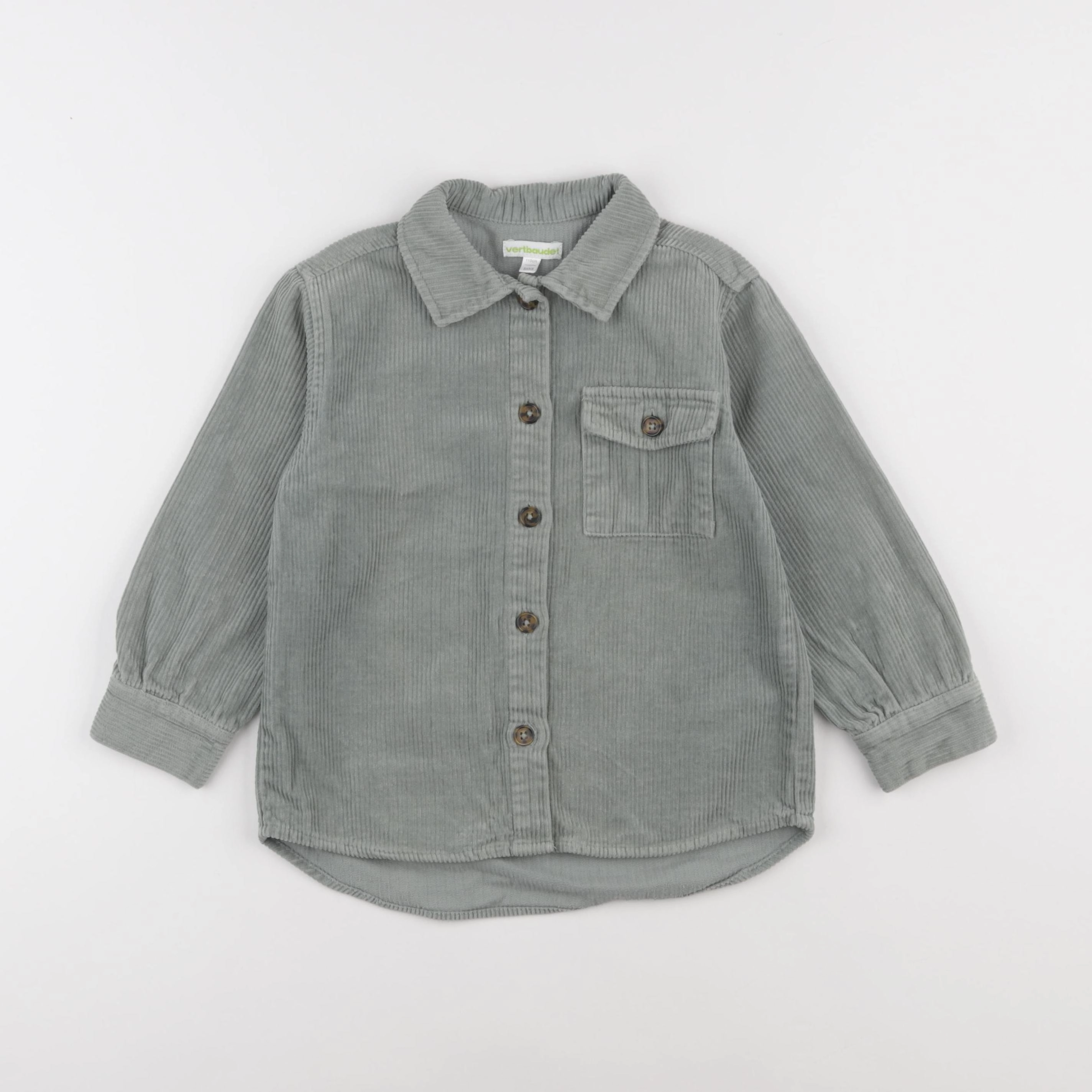 Vertbaudet - chemise vert - 5 ans