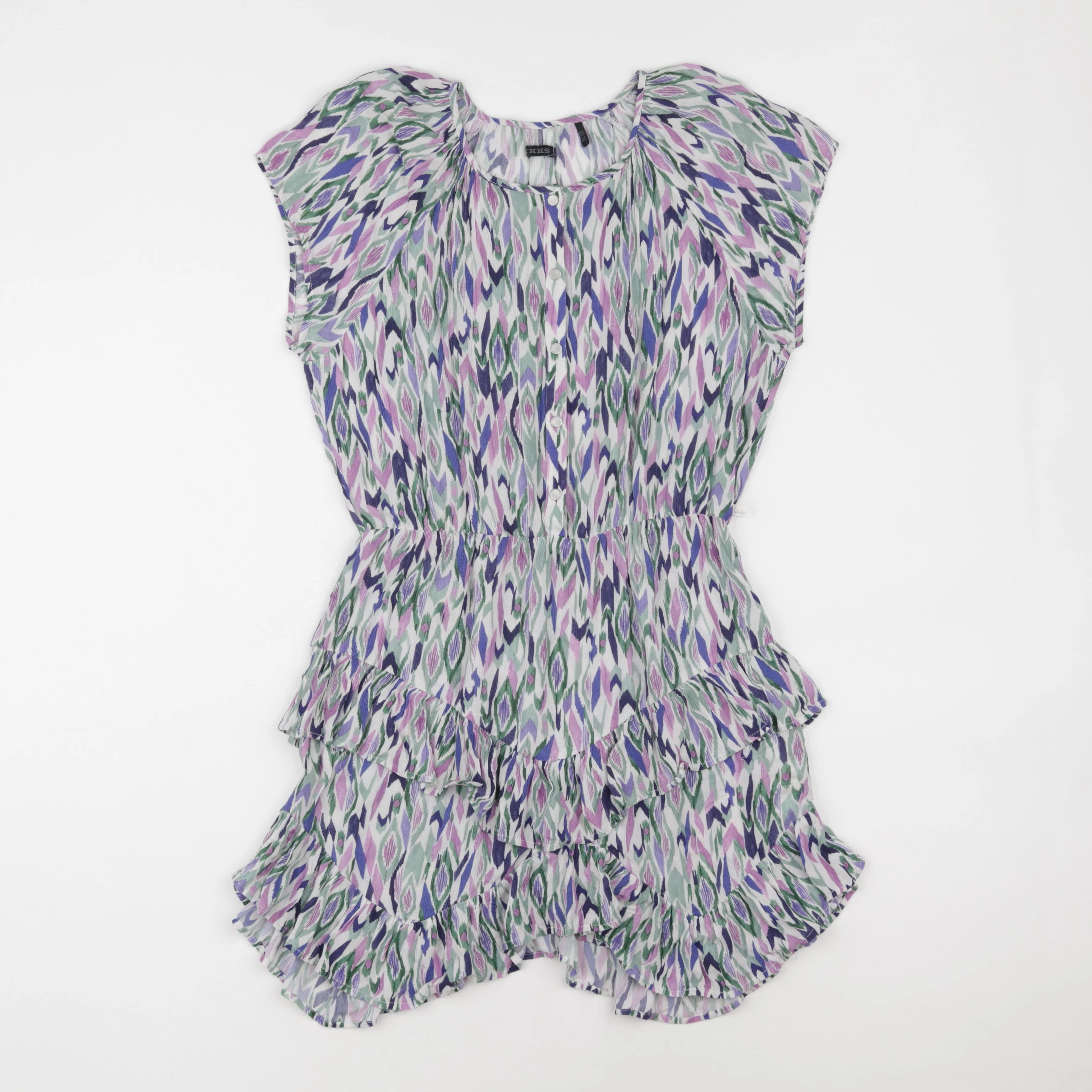 IKKS - robe vert, violet - 12 ans
