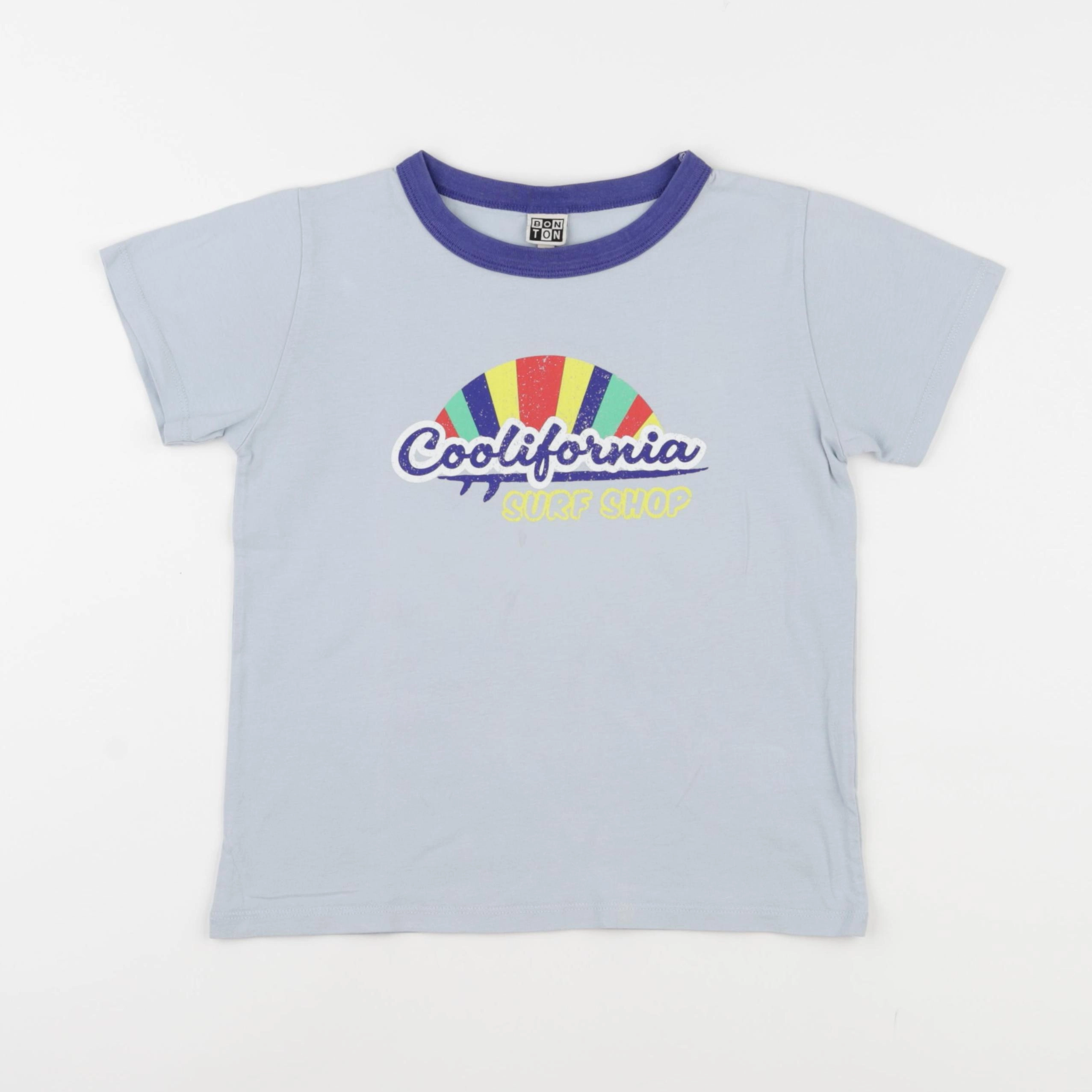 Bonton - tee-shirt bleu - 8 ans