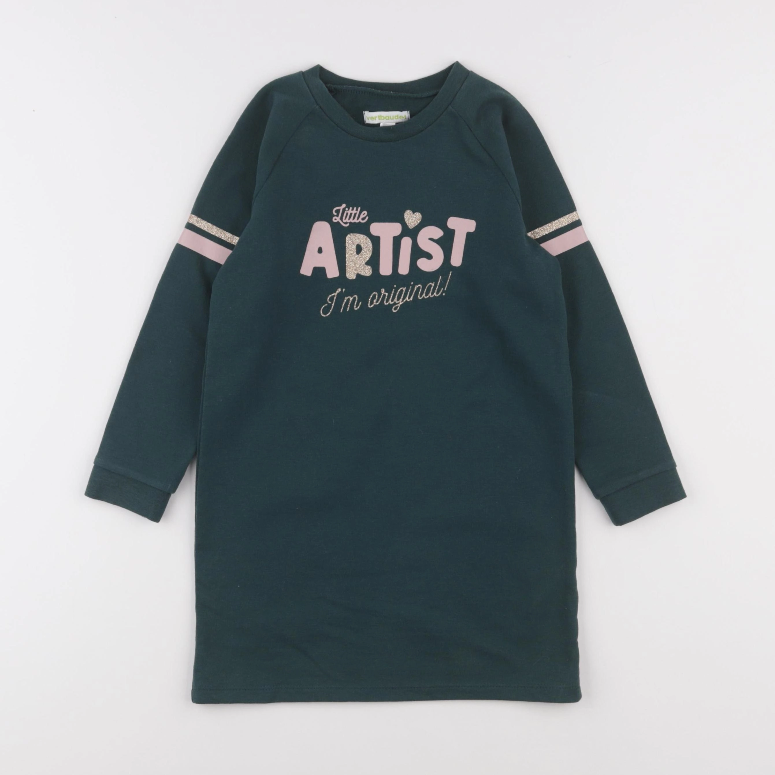 Vertbaudet - robe vert - 5 ans