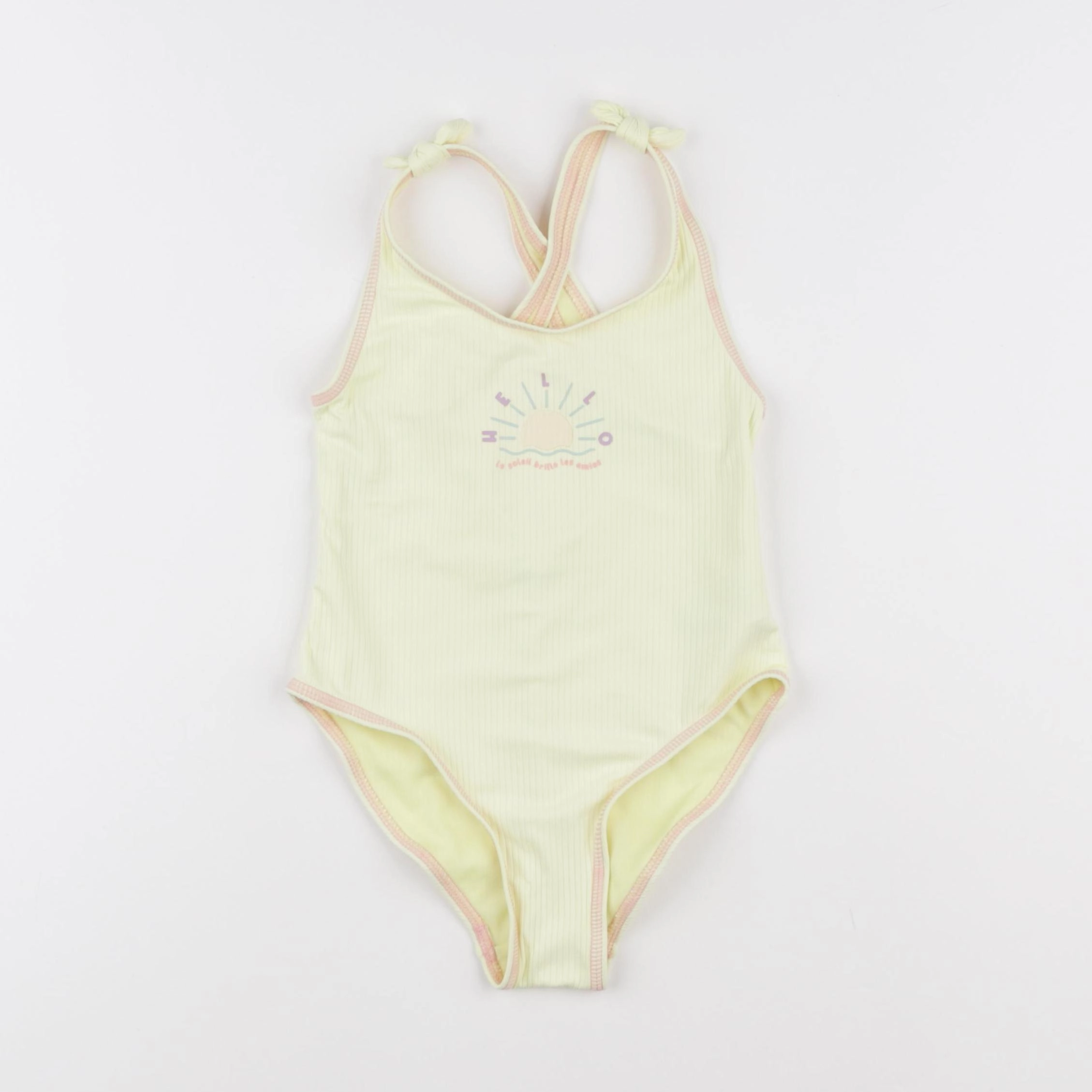 Vertbaudet - maillot de bain jaune - 5 ans