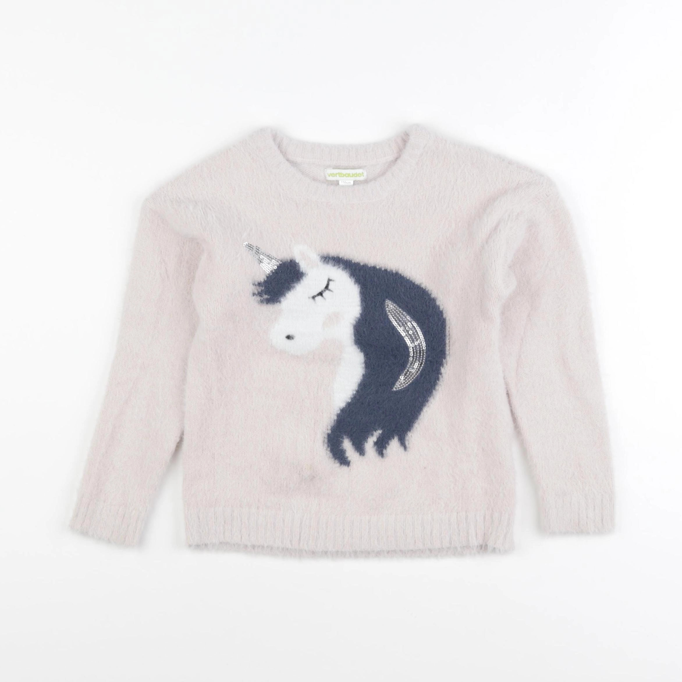 Vertbaudet - pull rose - 6 ans