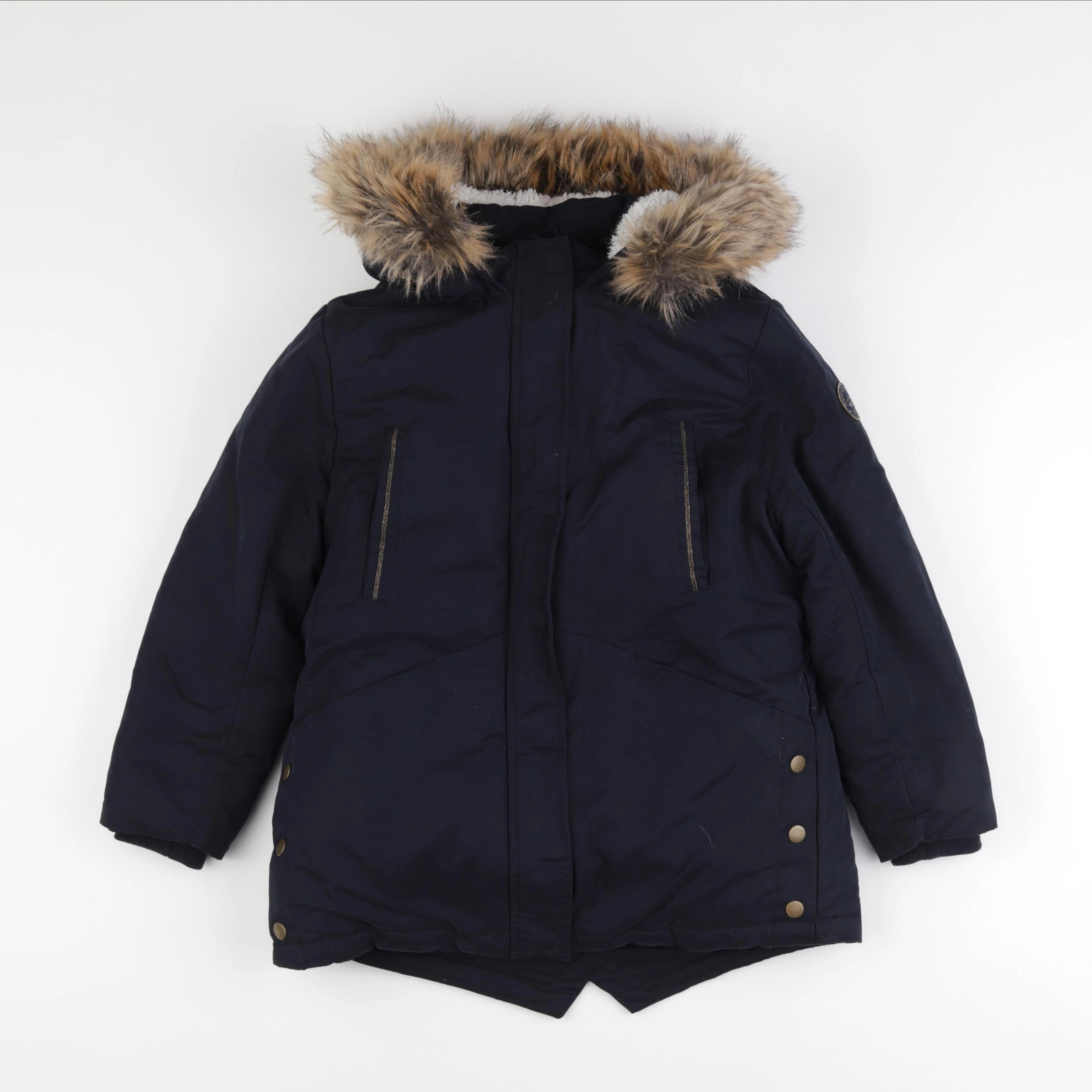 IKKS - manteau doublure amovible bleu - 10 ans