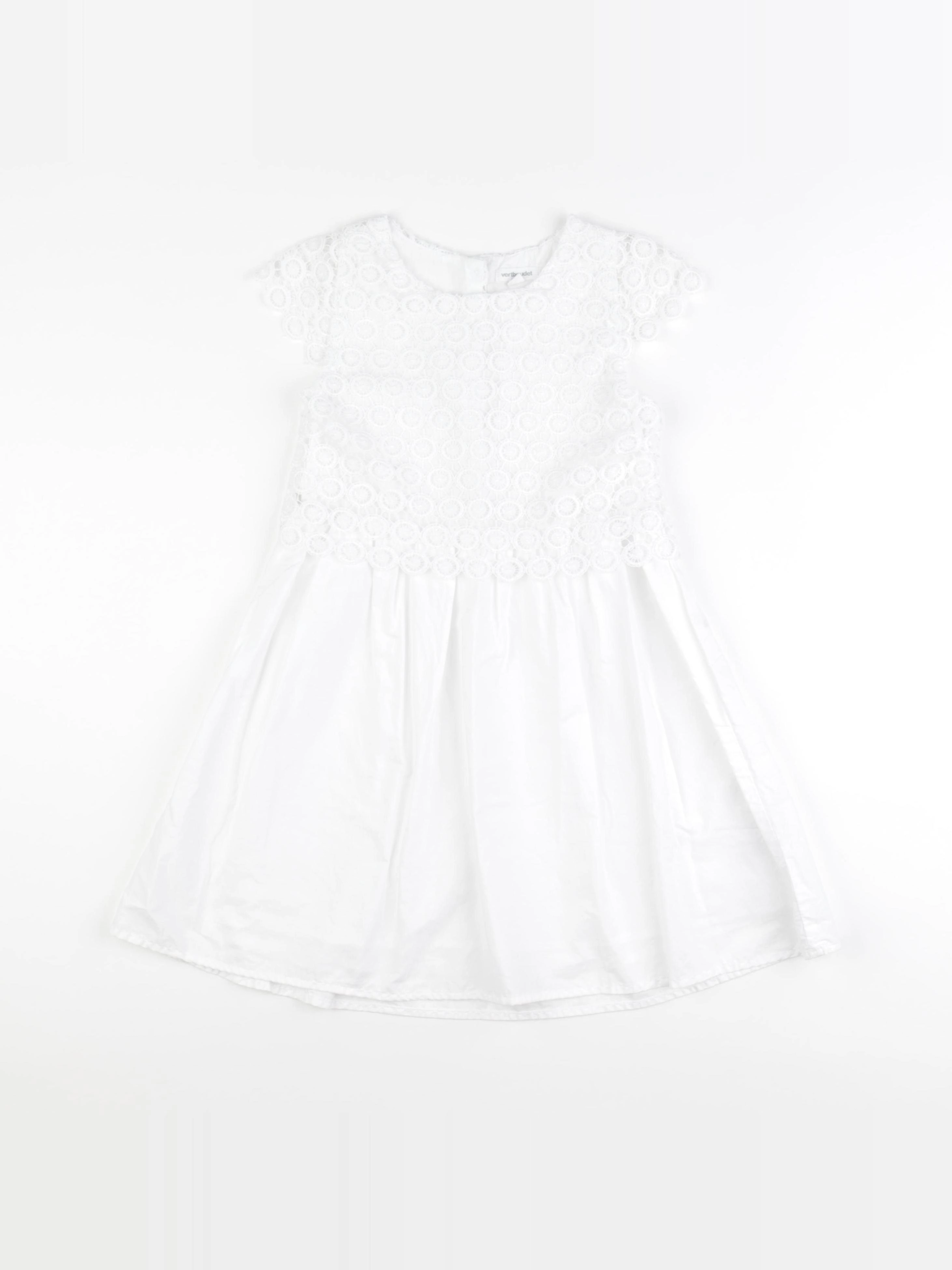 Vertbaudet - robe blanc - 8 ans