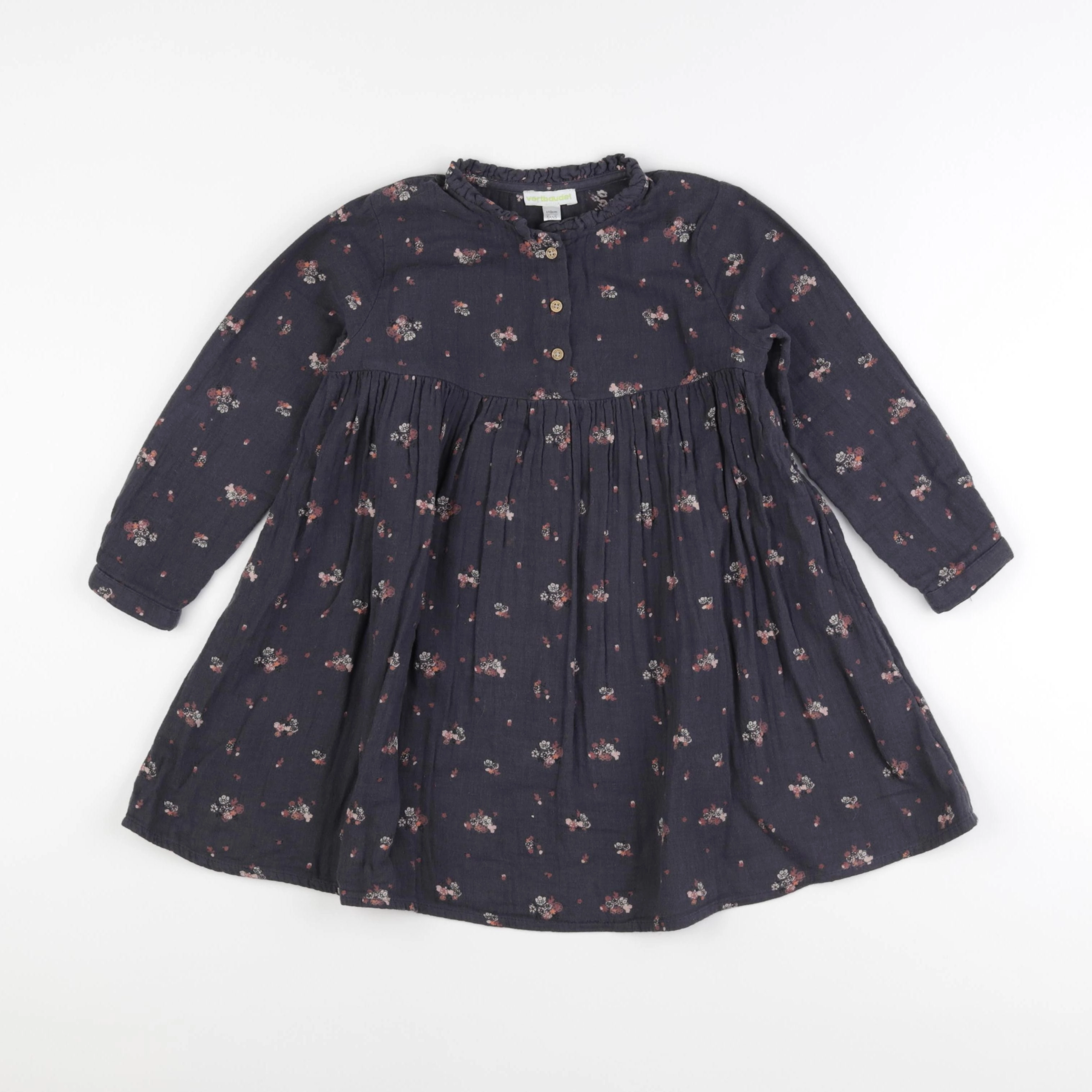 Vertbaudet - robe gris - 5 ans