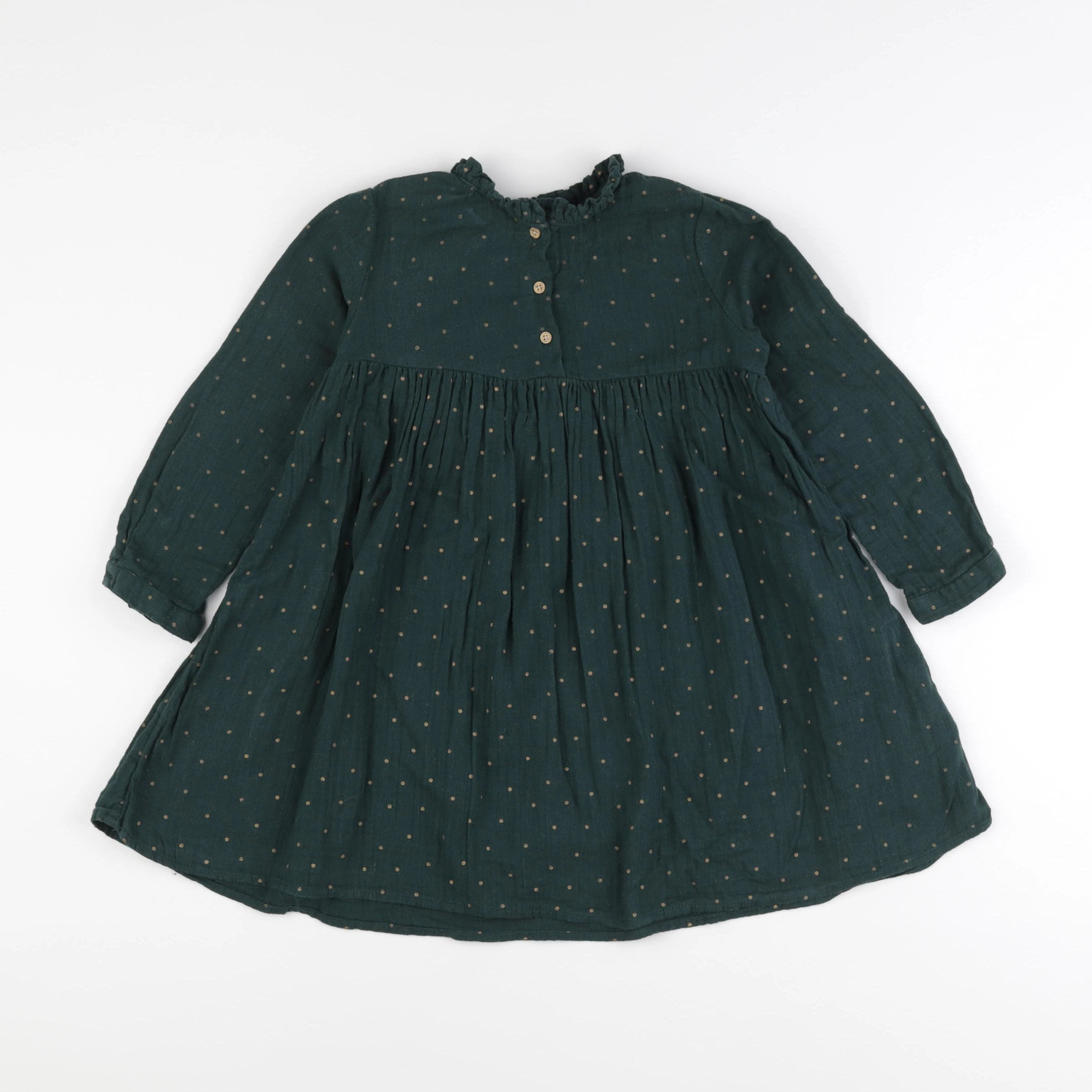 Vertbaudet - robe vert - 5 ans