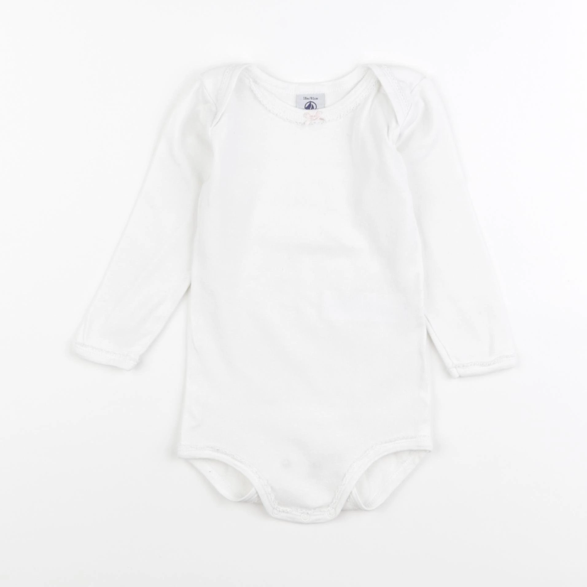 Petit Bateau - body blanc - 18 mois