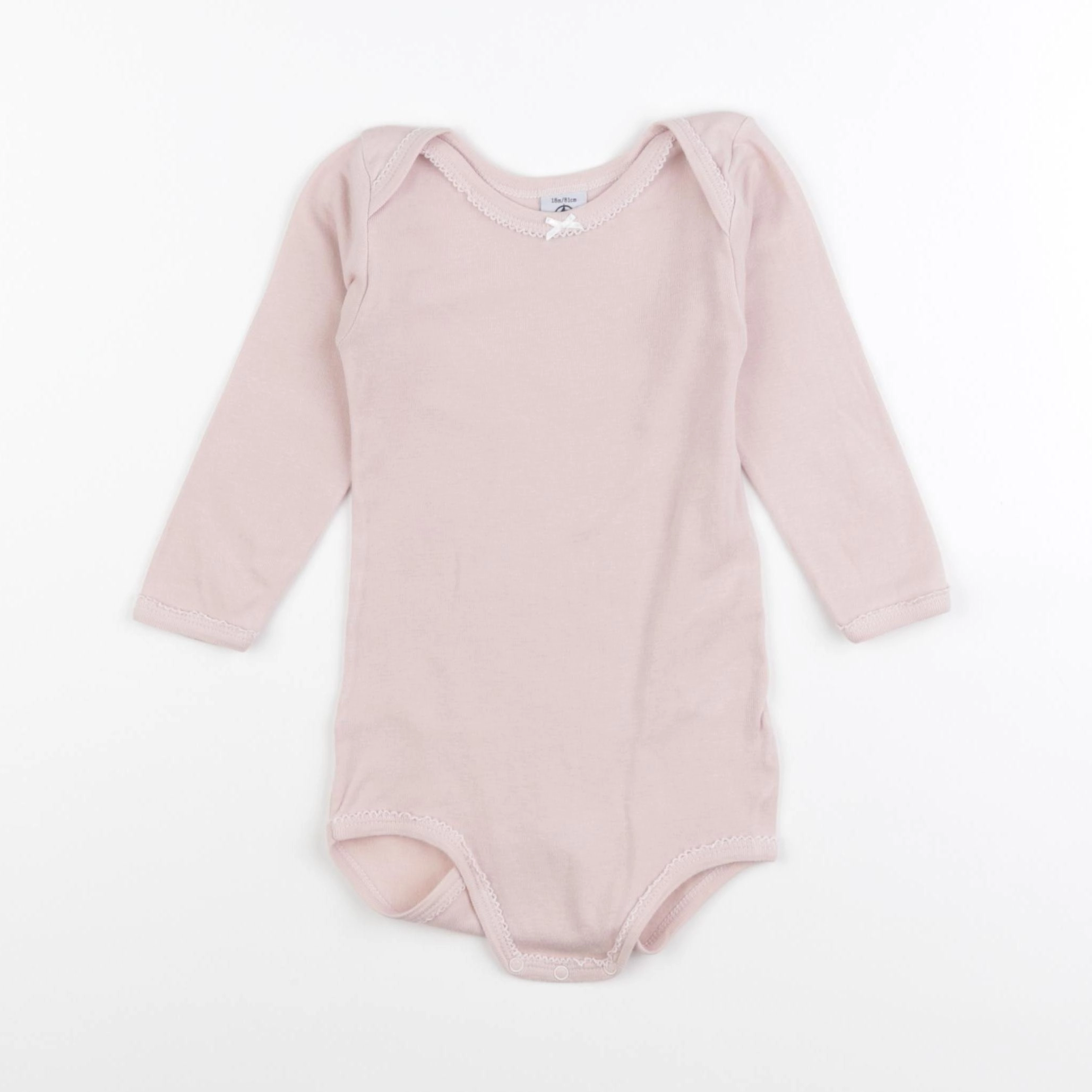 Petit Bateau - body rose - 18 mois