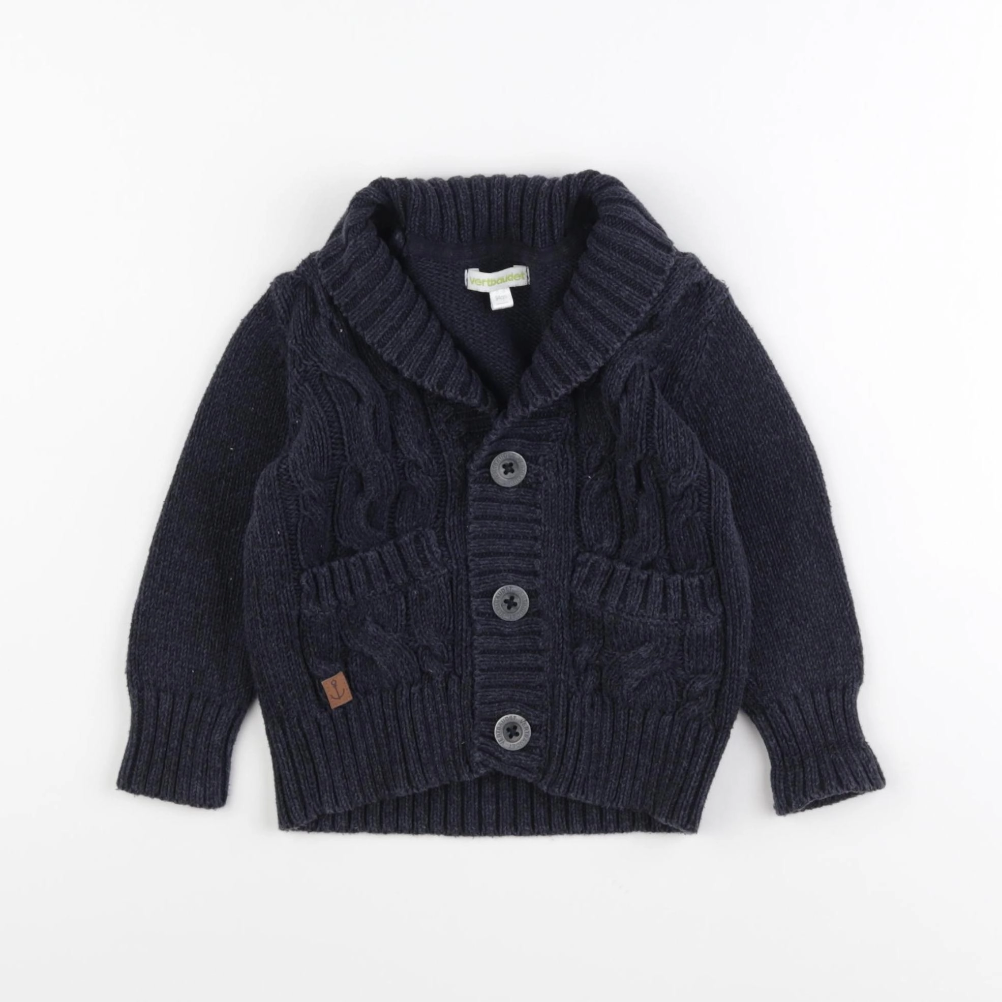 Vertbaudet - gilet bleu - 3 ans