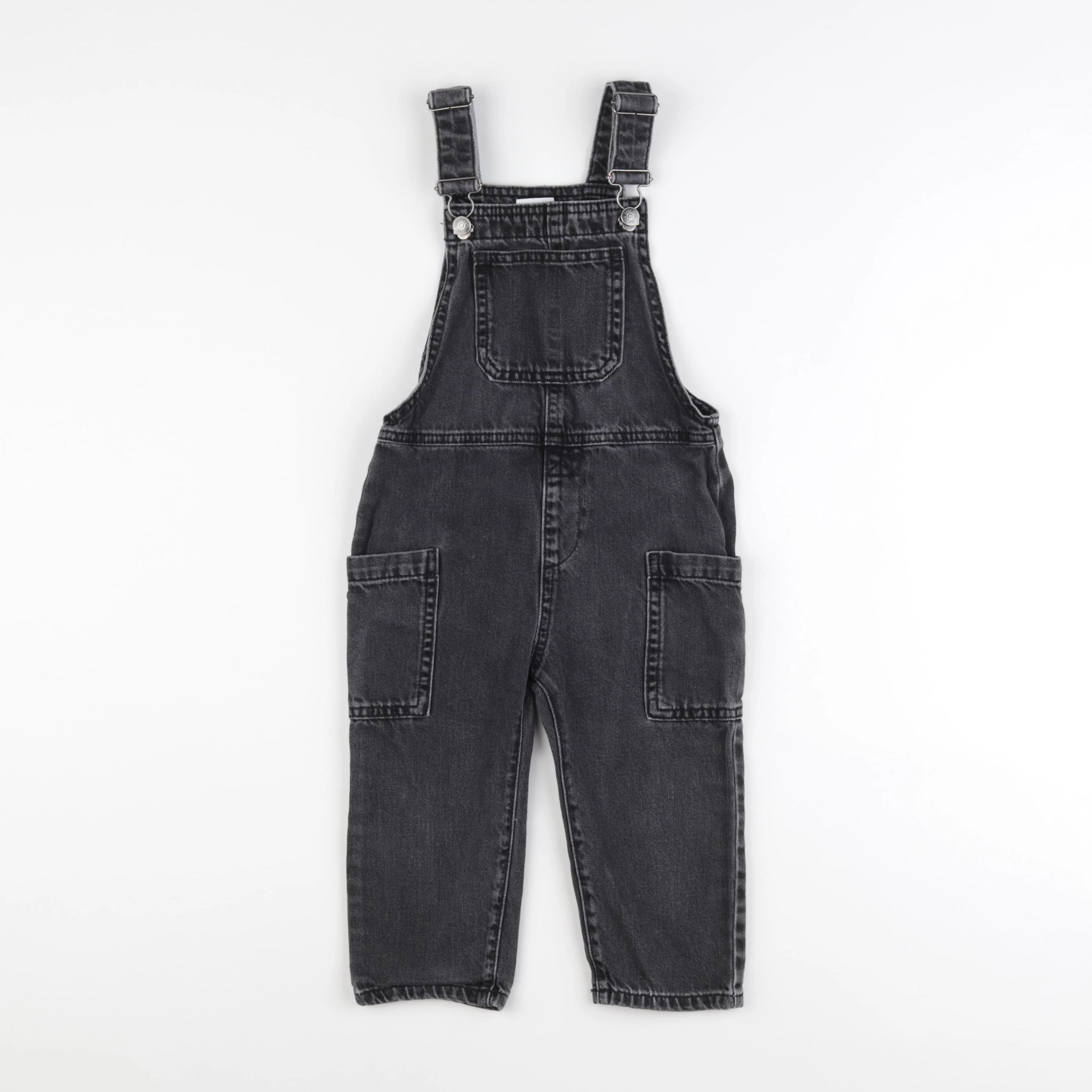 Zara - salopette gris, noir - 2/3 ans