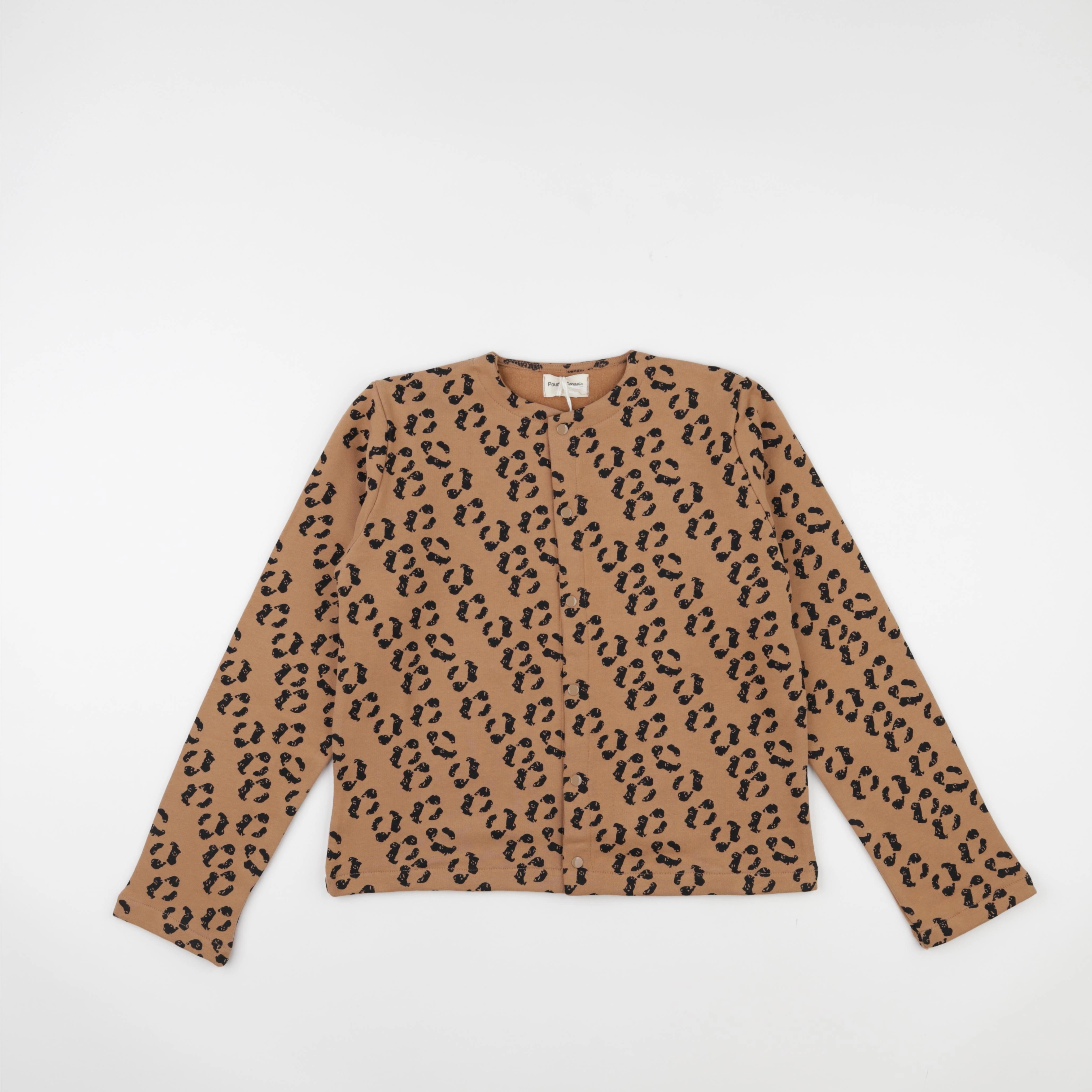 Poudre Organic - Cardigan Camomille Léopard - 3 mois