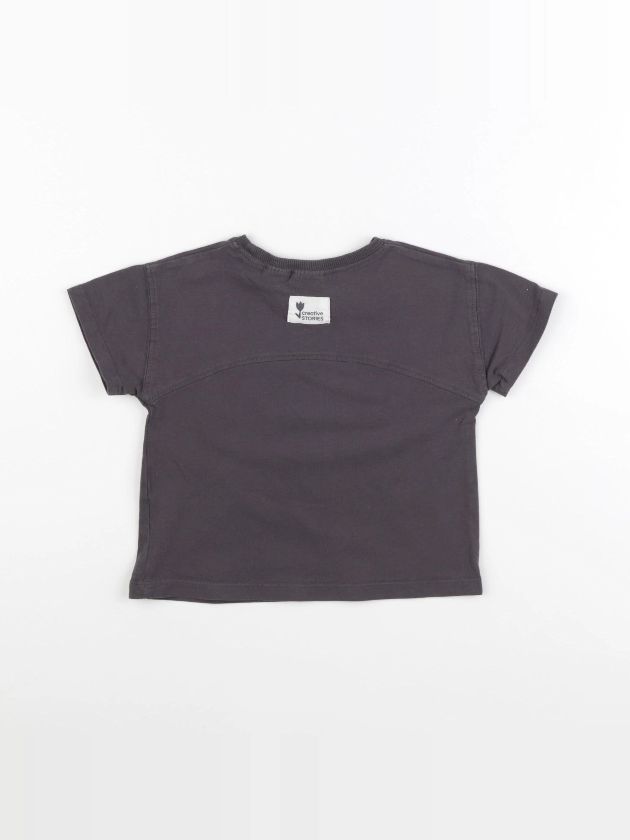 Zara - tee-shirt gris - 2 ans