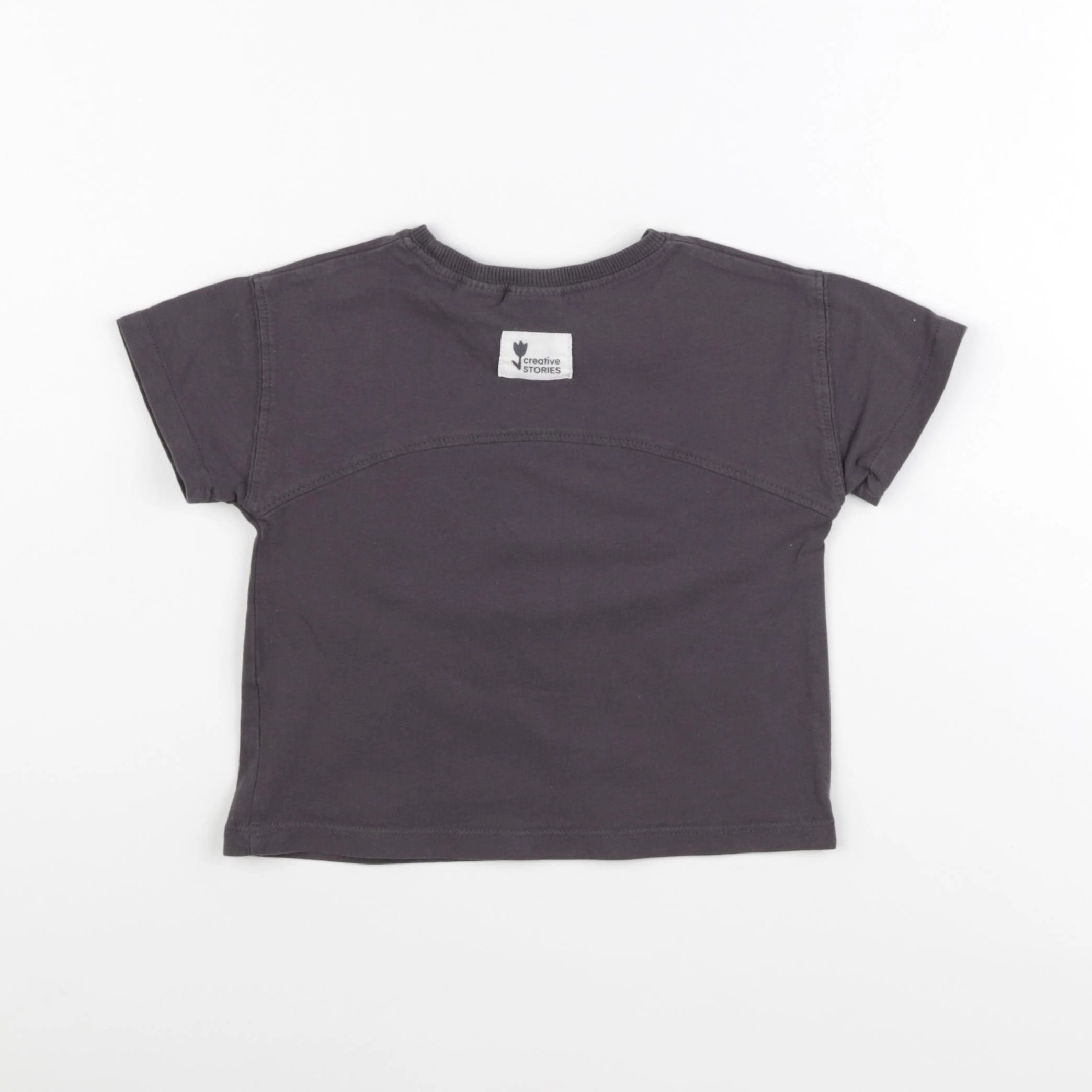 Zara - tee-shirt gris - 2 ans