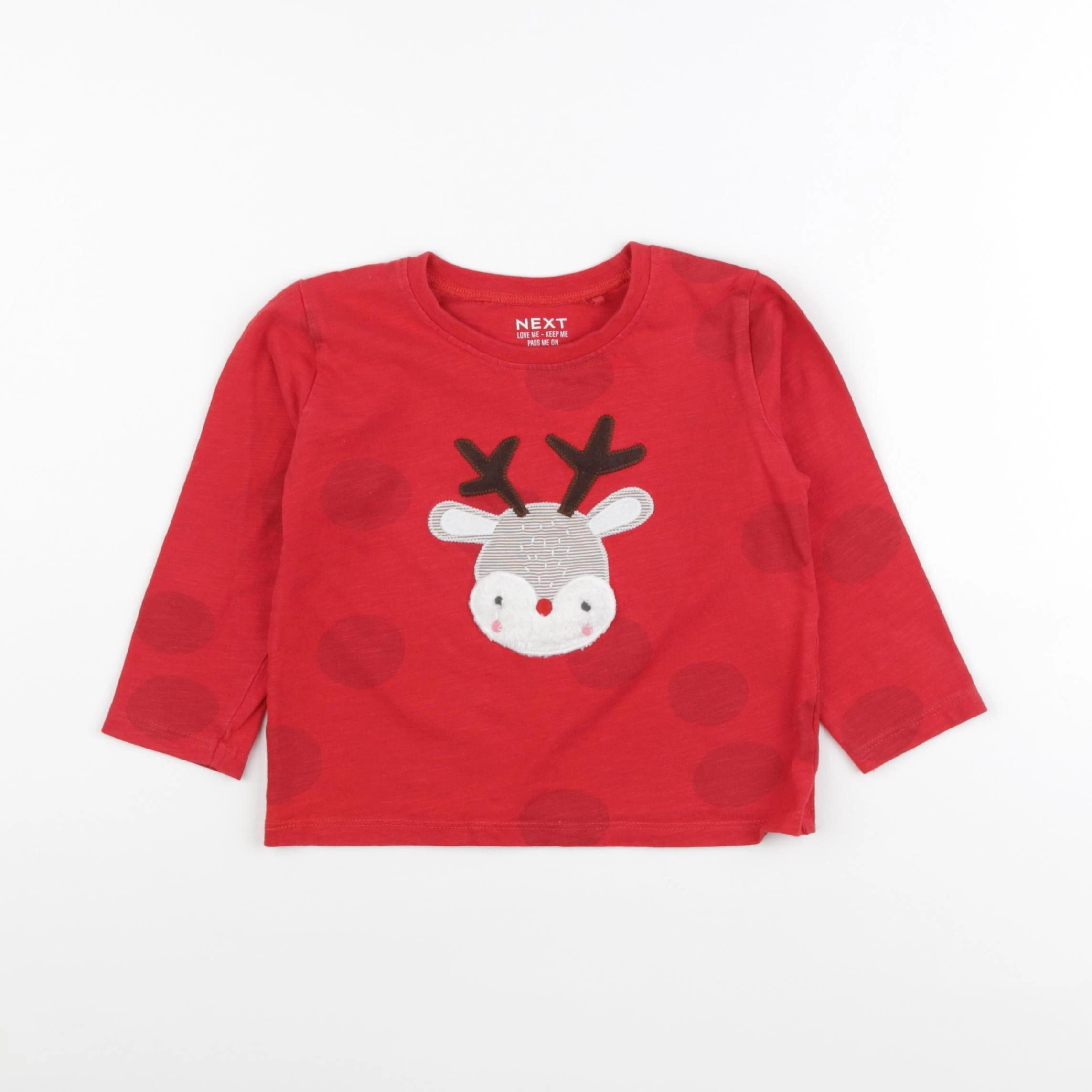 Next - tee-shirt rouge - 2 ans