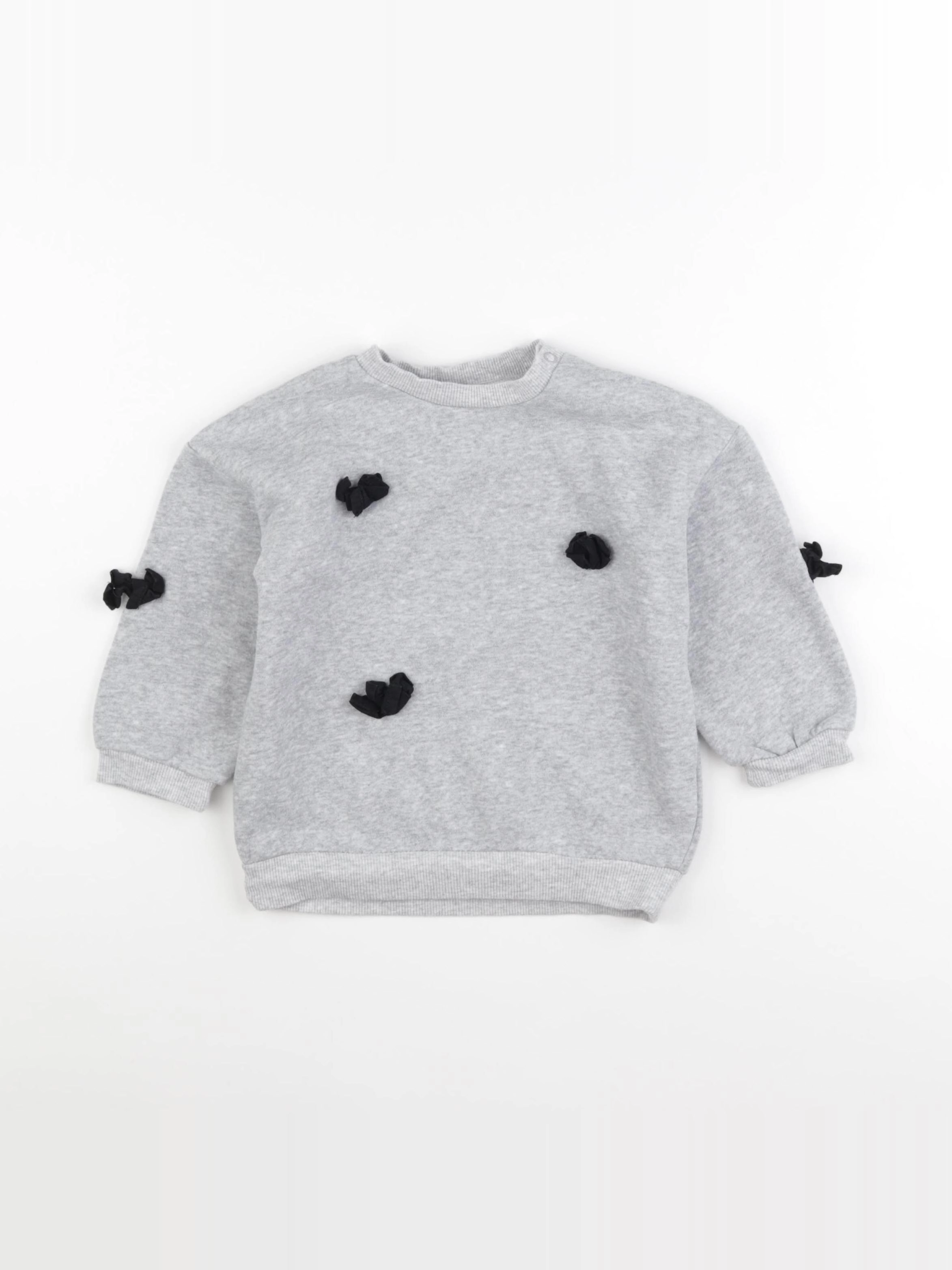 H&M - sweat gris - 18/24 mois