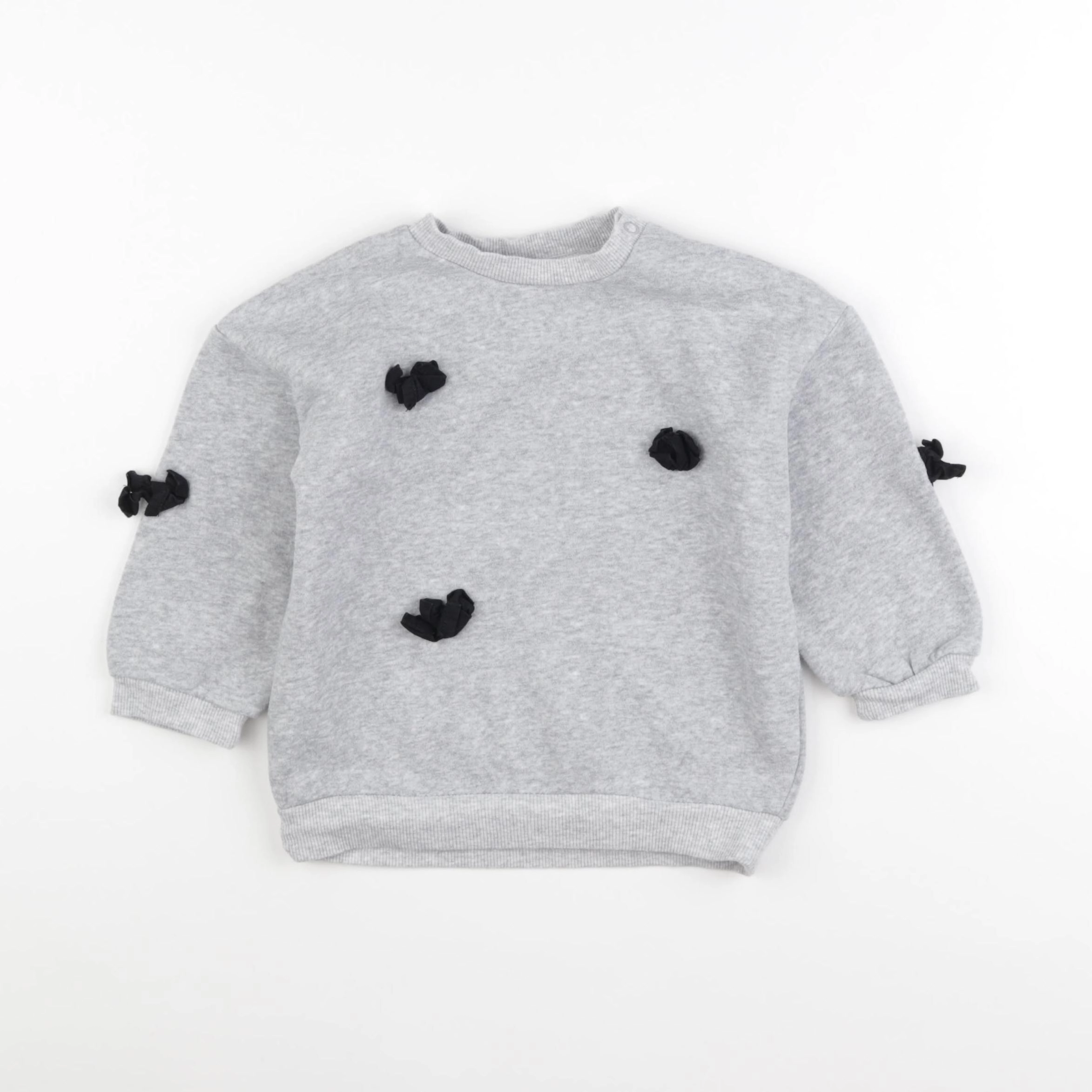 H&M - sweat gris - 18/24 mois