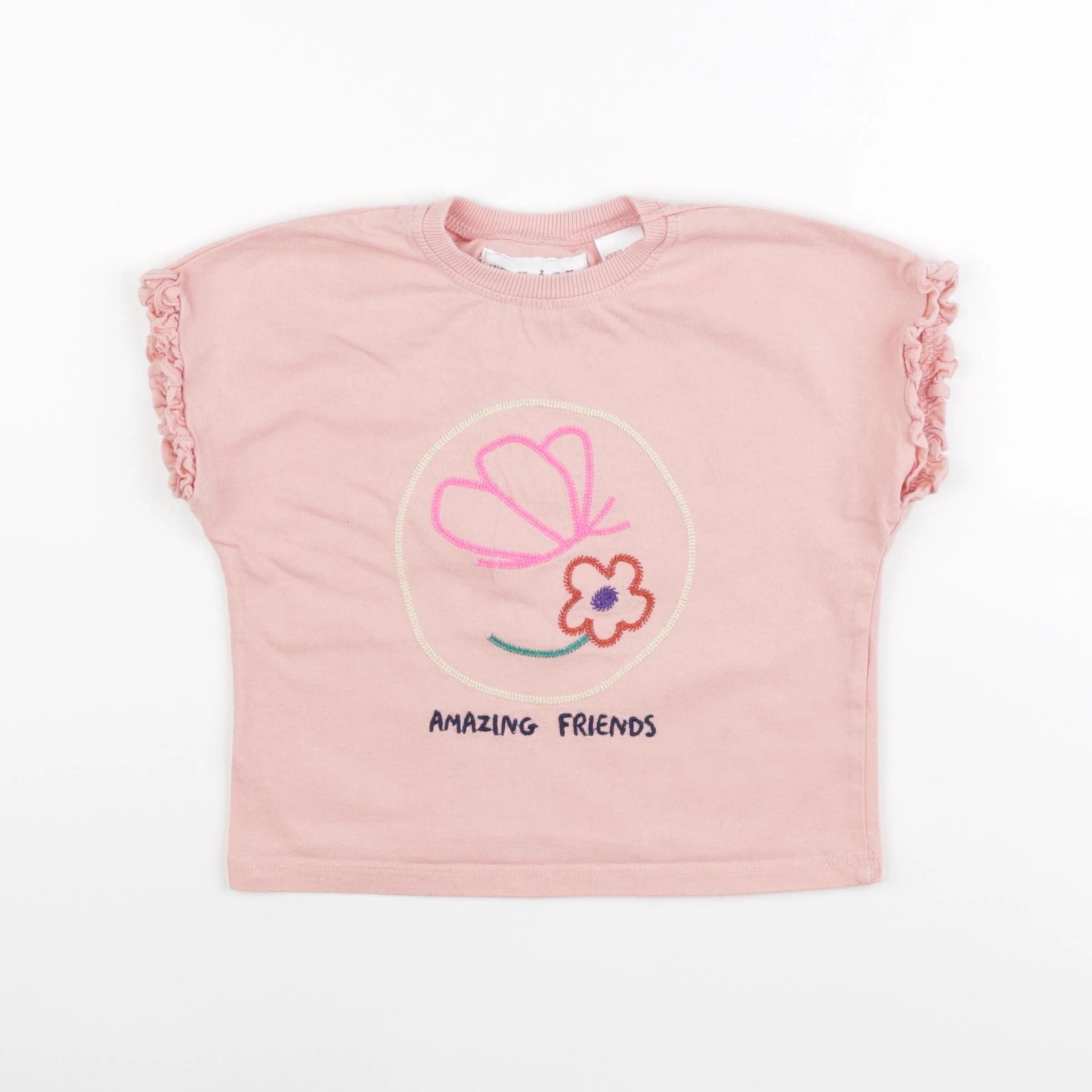 Zara - tee-shirt rose - 2 ans