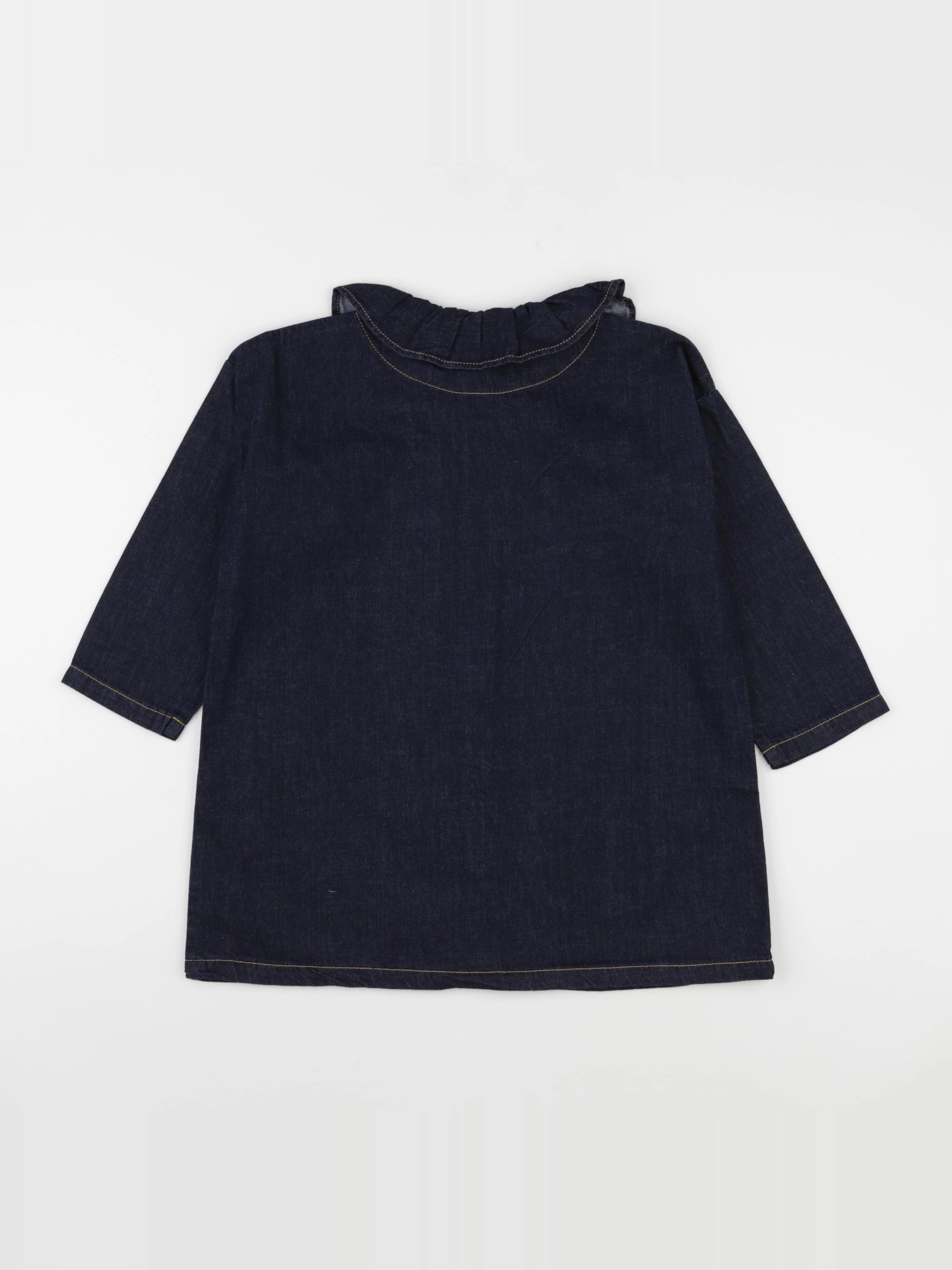 Poudre Organic - Blouse Aronie Denim Dark Blue - 12 ans