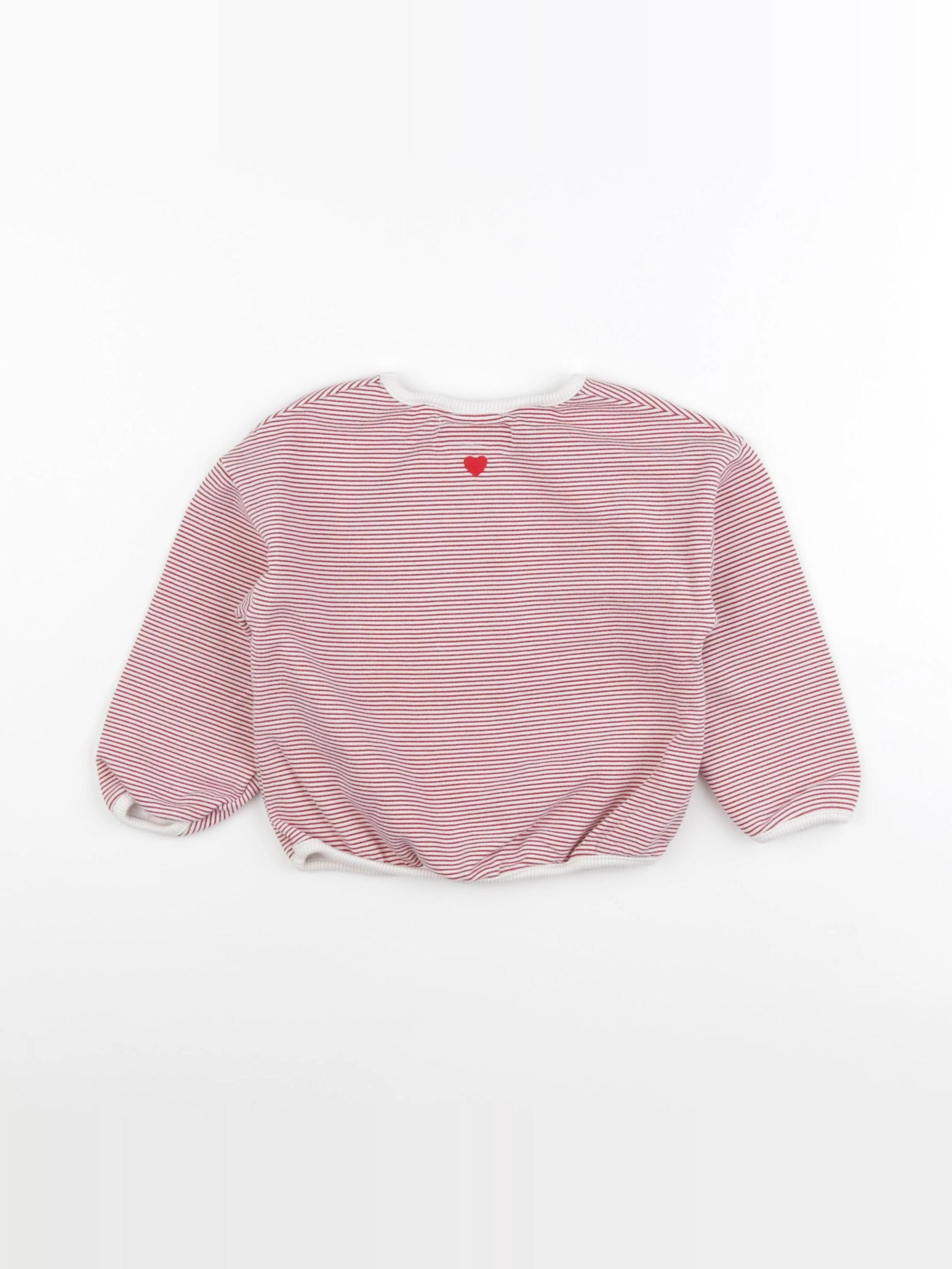 Zara - sweat rouge - 2 ans