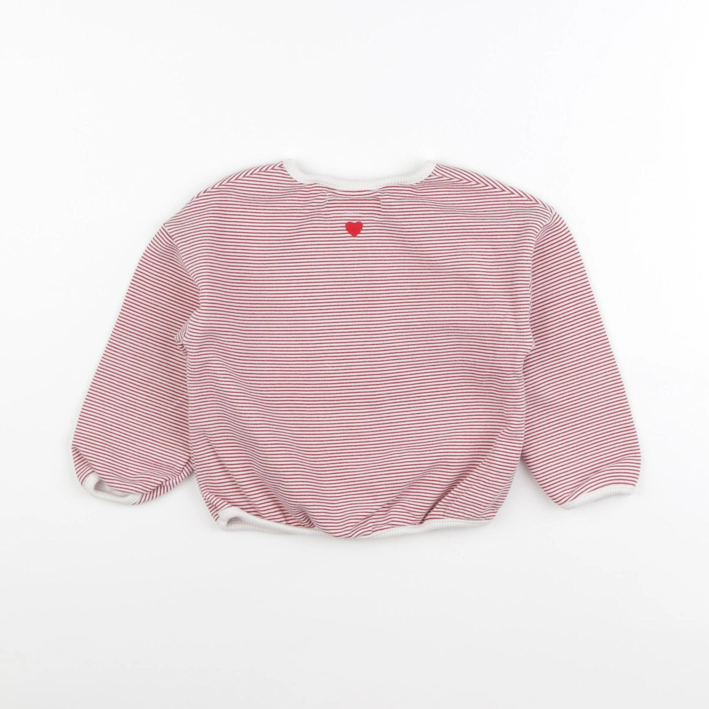 Zara - sweat rouge - 2 ans
