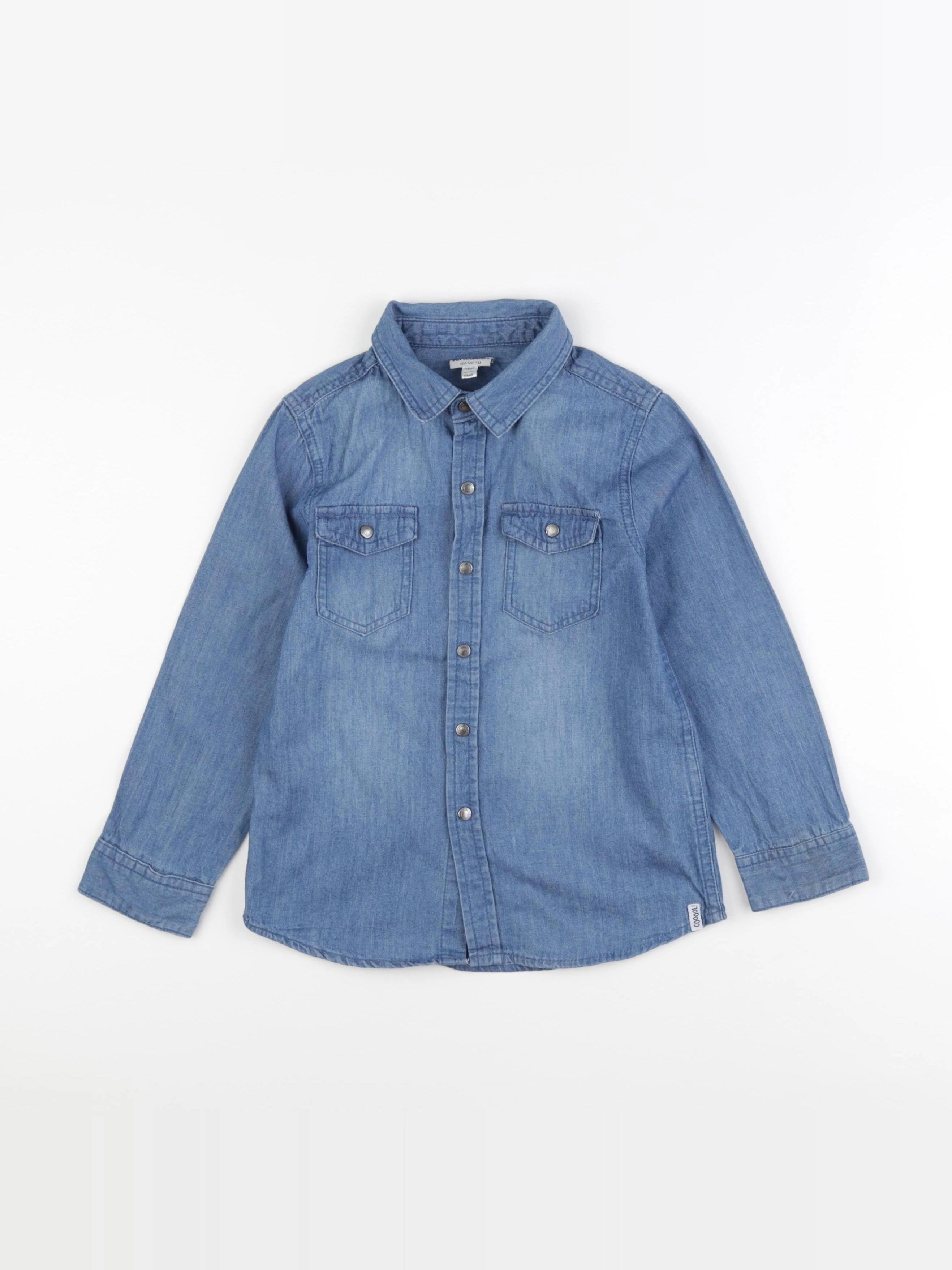 Vertbaudet - chemise bleu - 6 ans