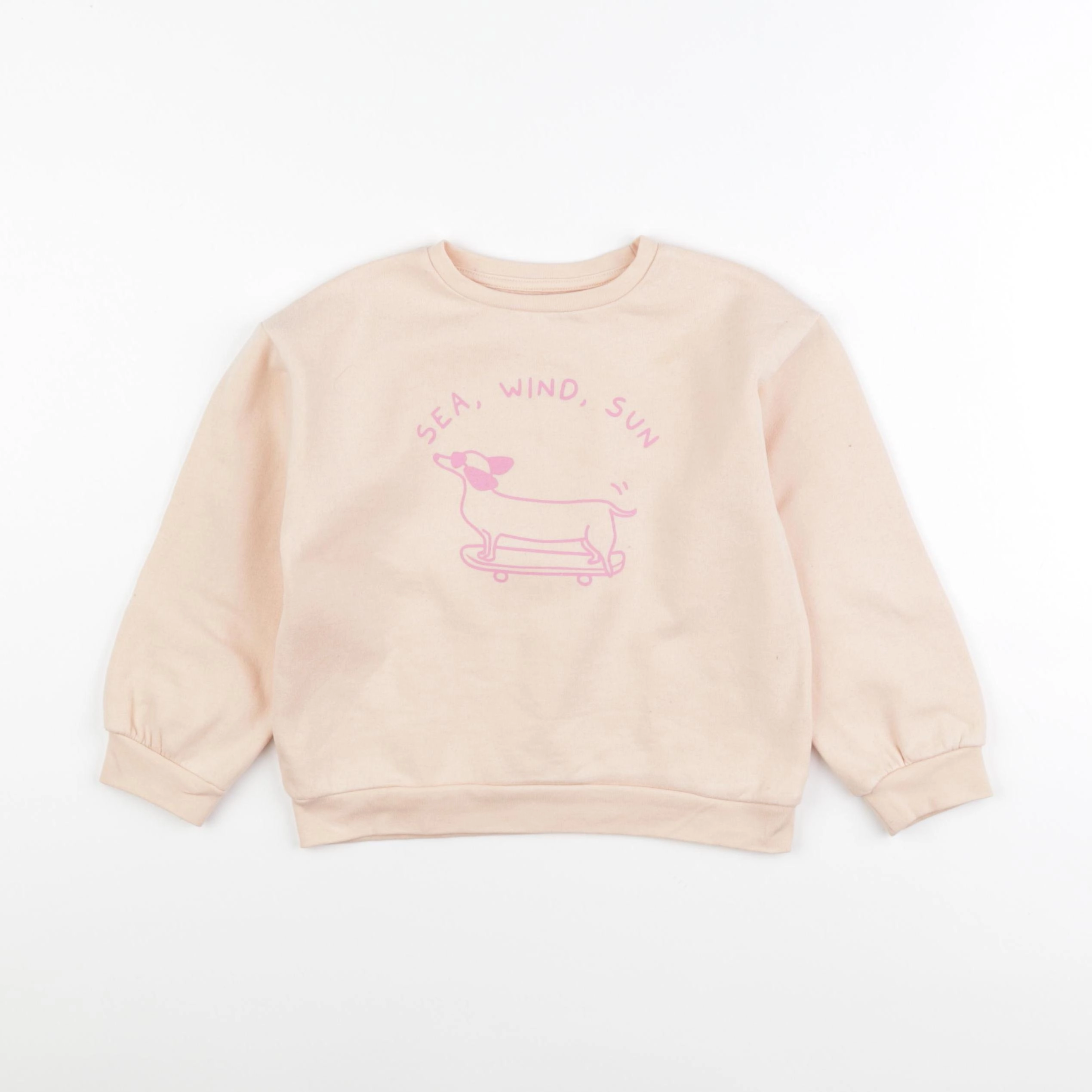 Vertbaudet - sweat orange - 6 ans