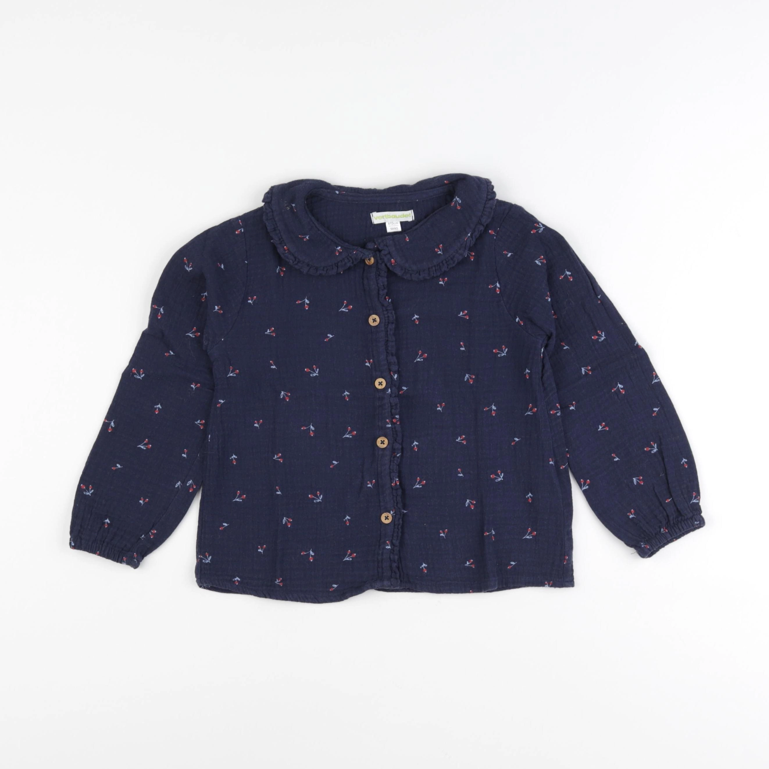 Vertbaudet - blouse bleu - 5 ans