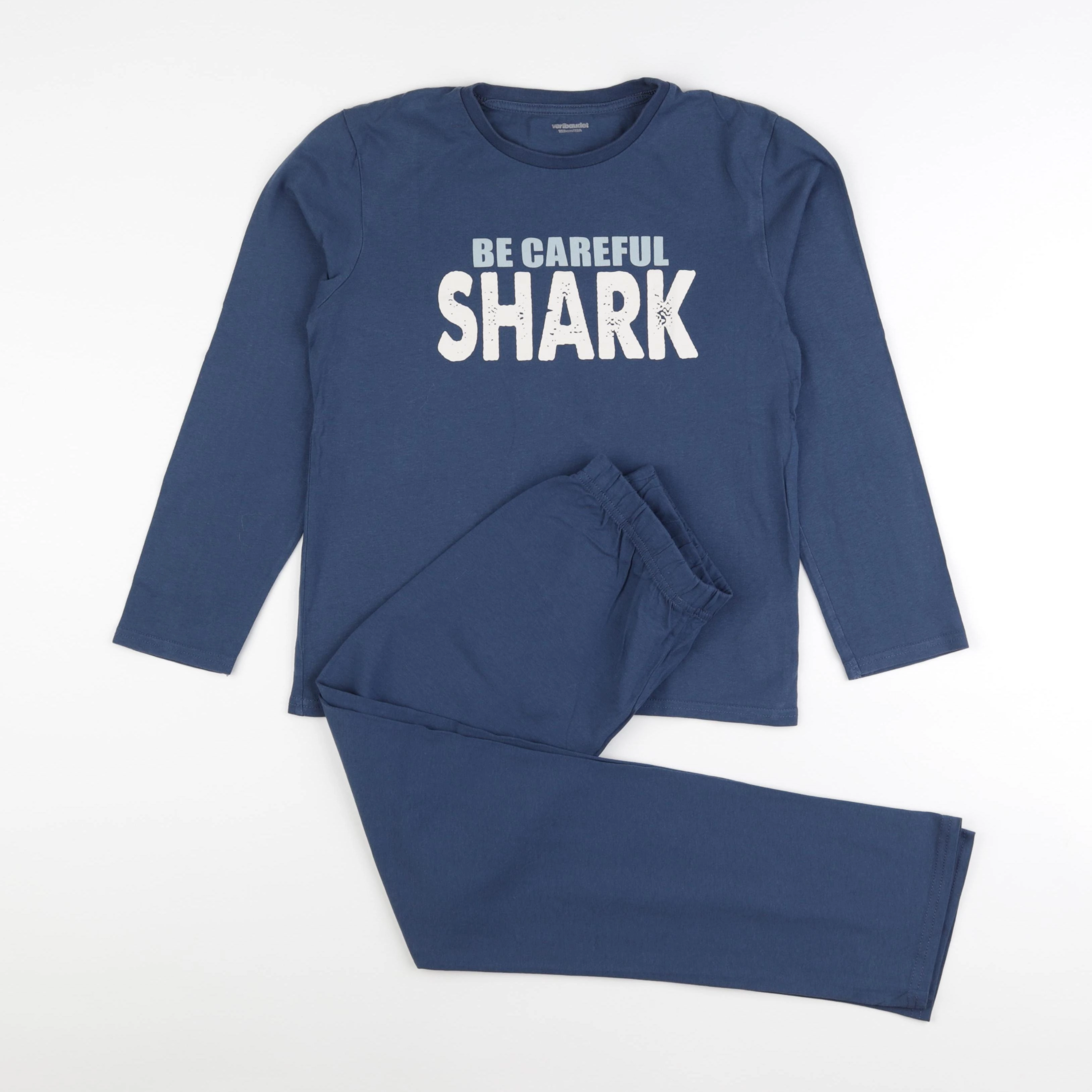 Vertbaudet - pyjama coton bleu - 12 ans