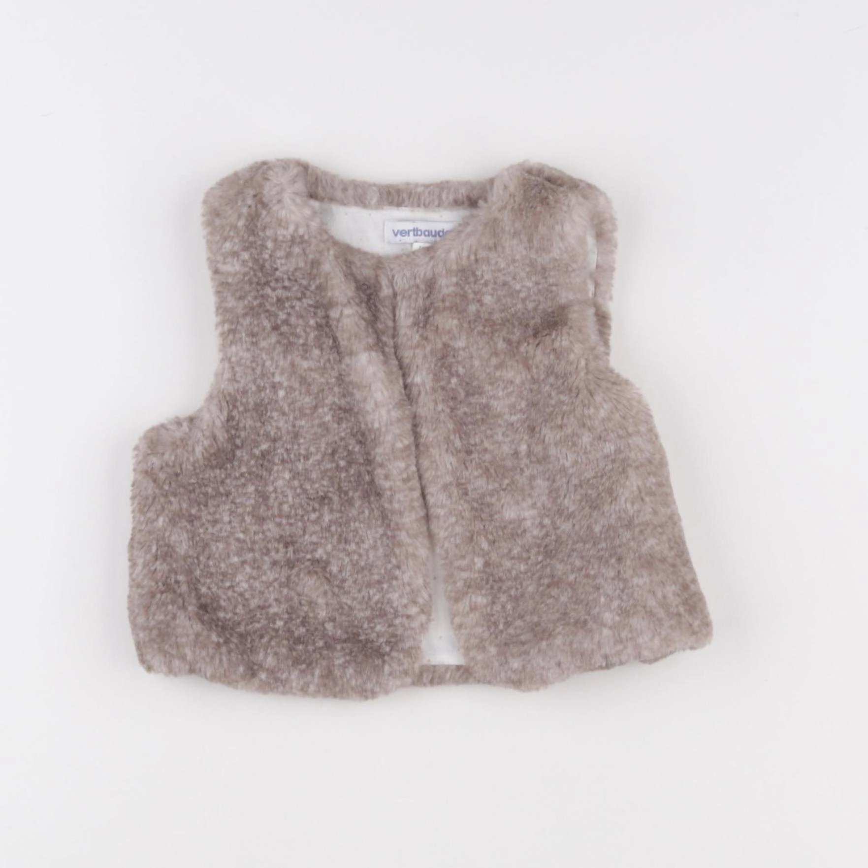 Vertbaudet - gilet marron - 12 mois