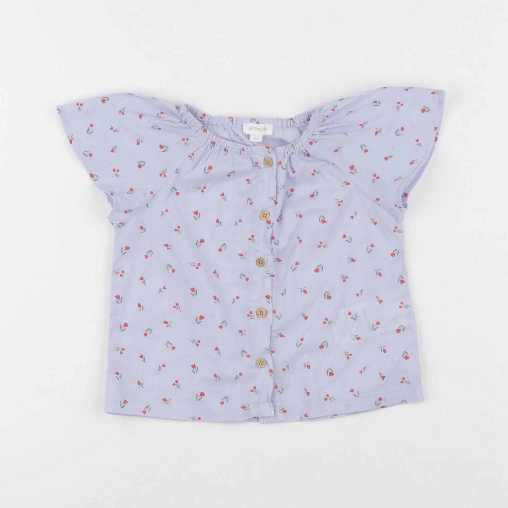 Vertbaudet - blouse bleu - 18 mois