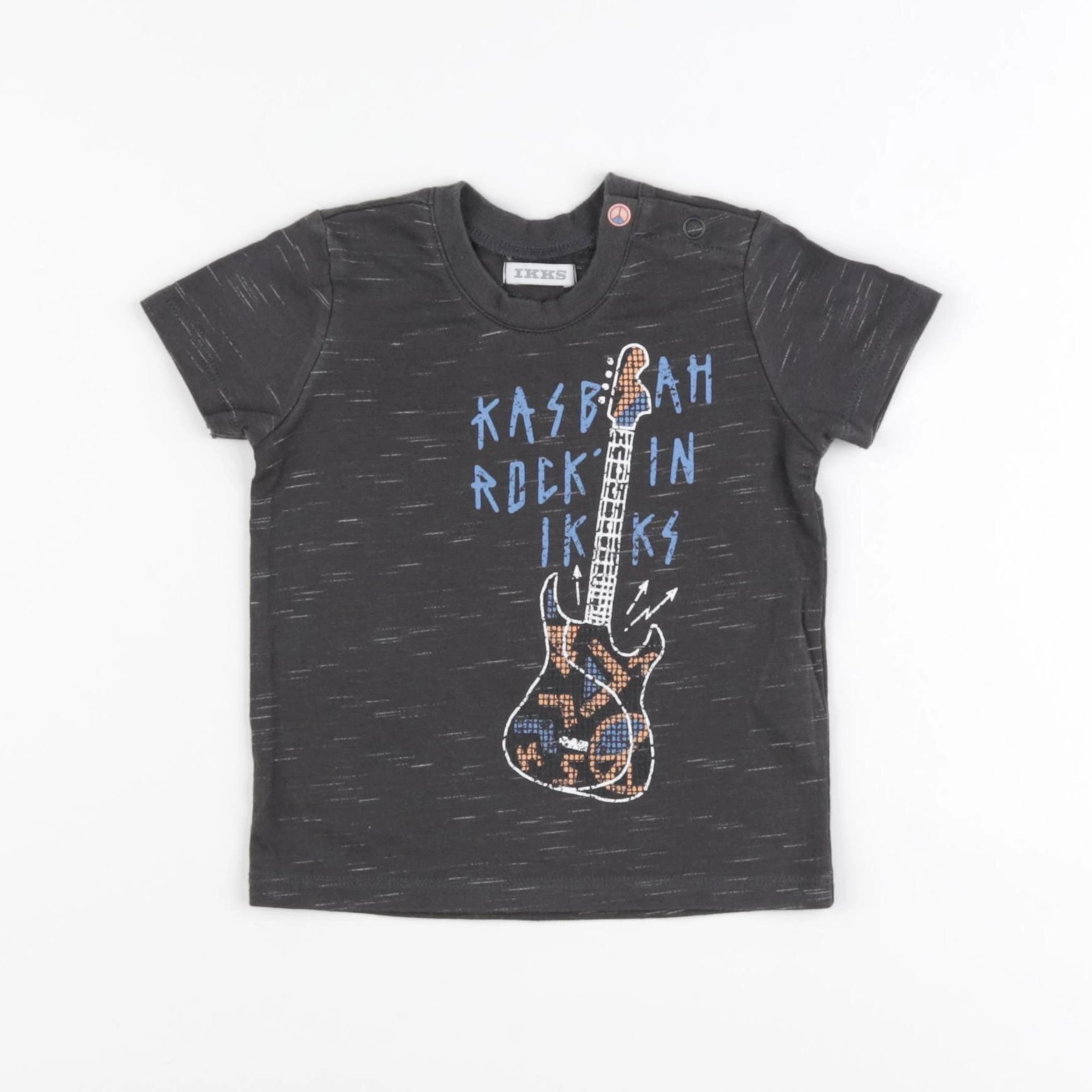 IKKS - tee-shirt gris - 6 mois