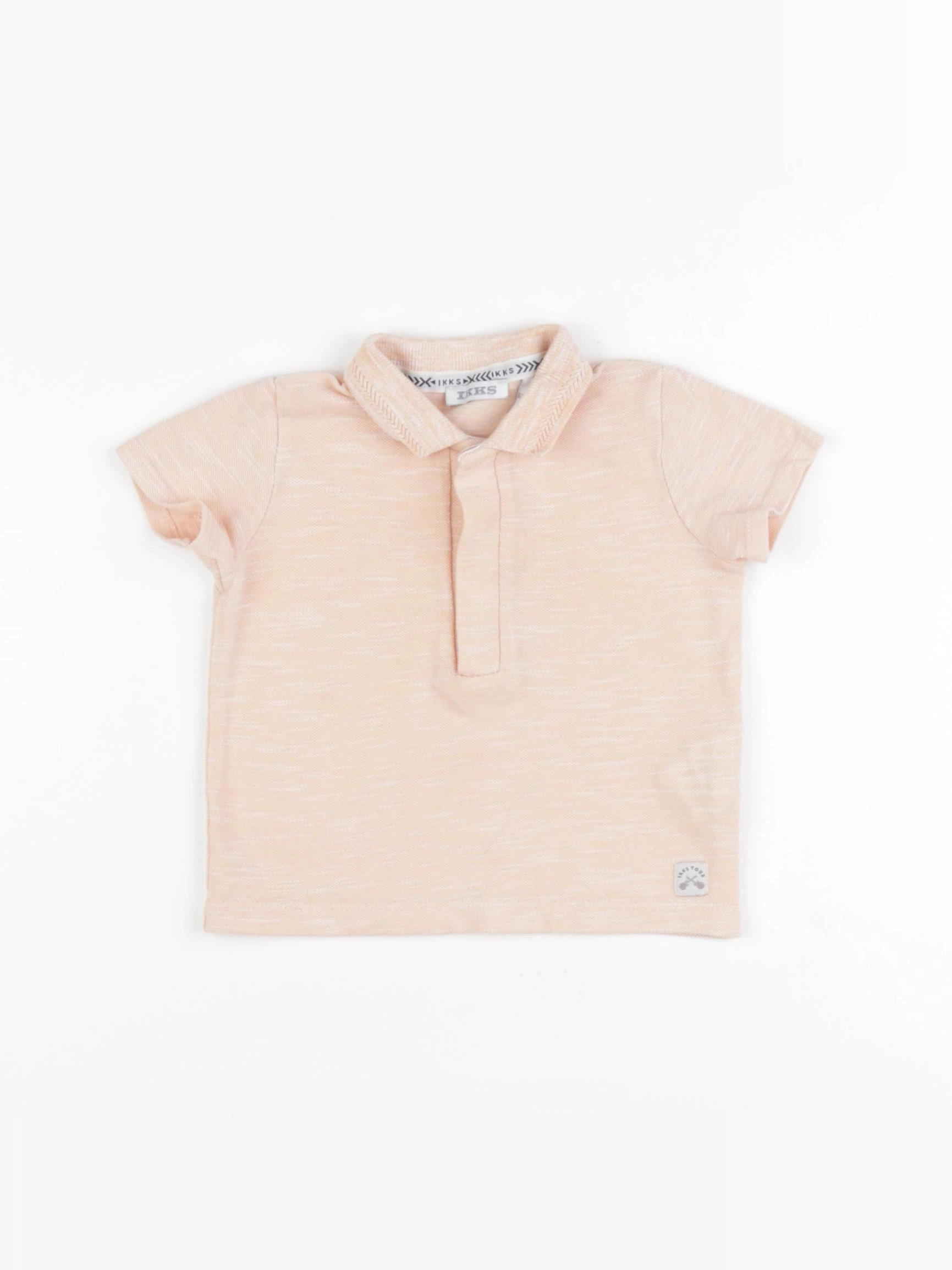 IKKS - polo imprimé au dos orange - 6 mois