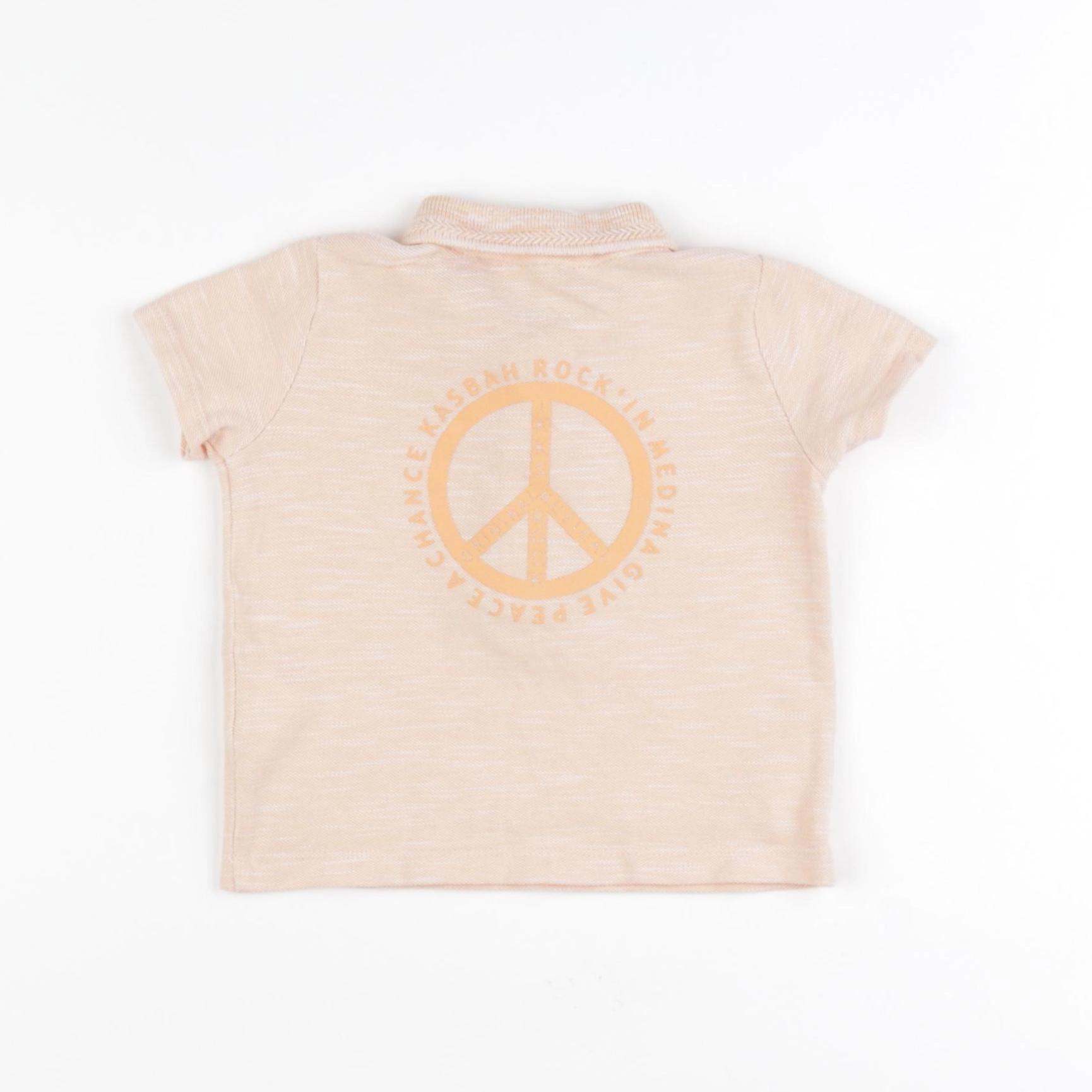 IKKS - polo imprimé au dos orange - 6 mois