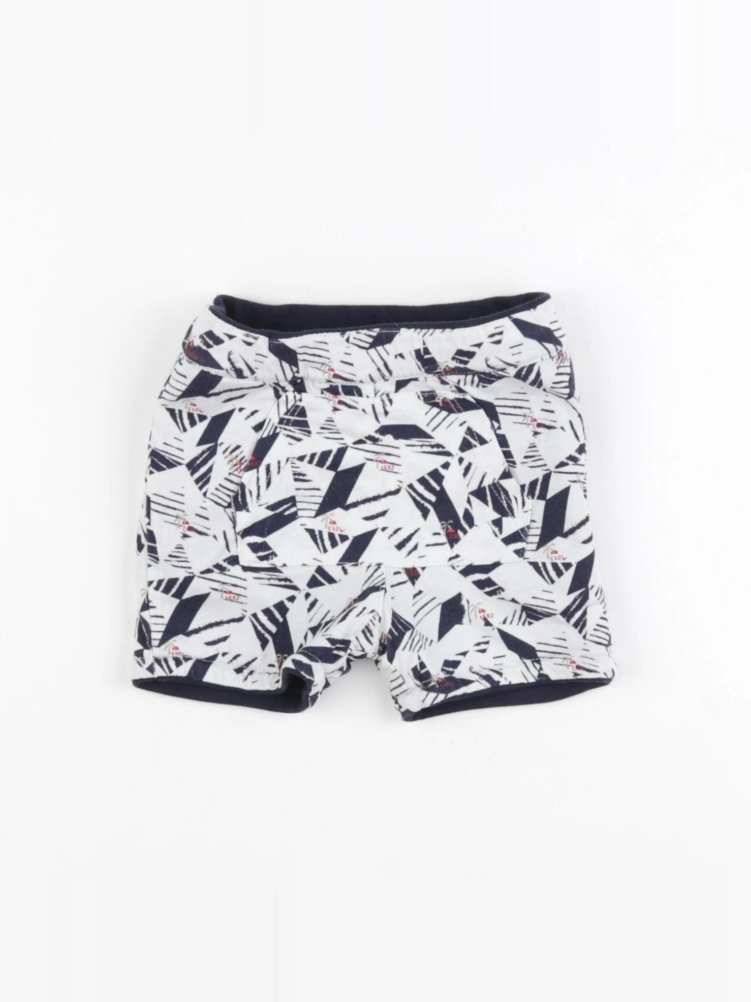 IKKS - short réversible bleu - 6 mois