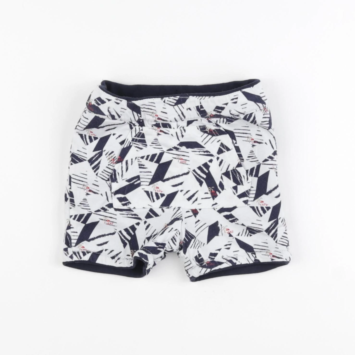 IKKS - short réversible bleu - 6 mois