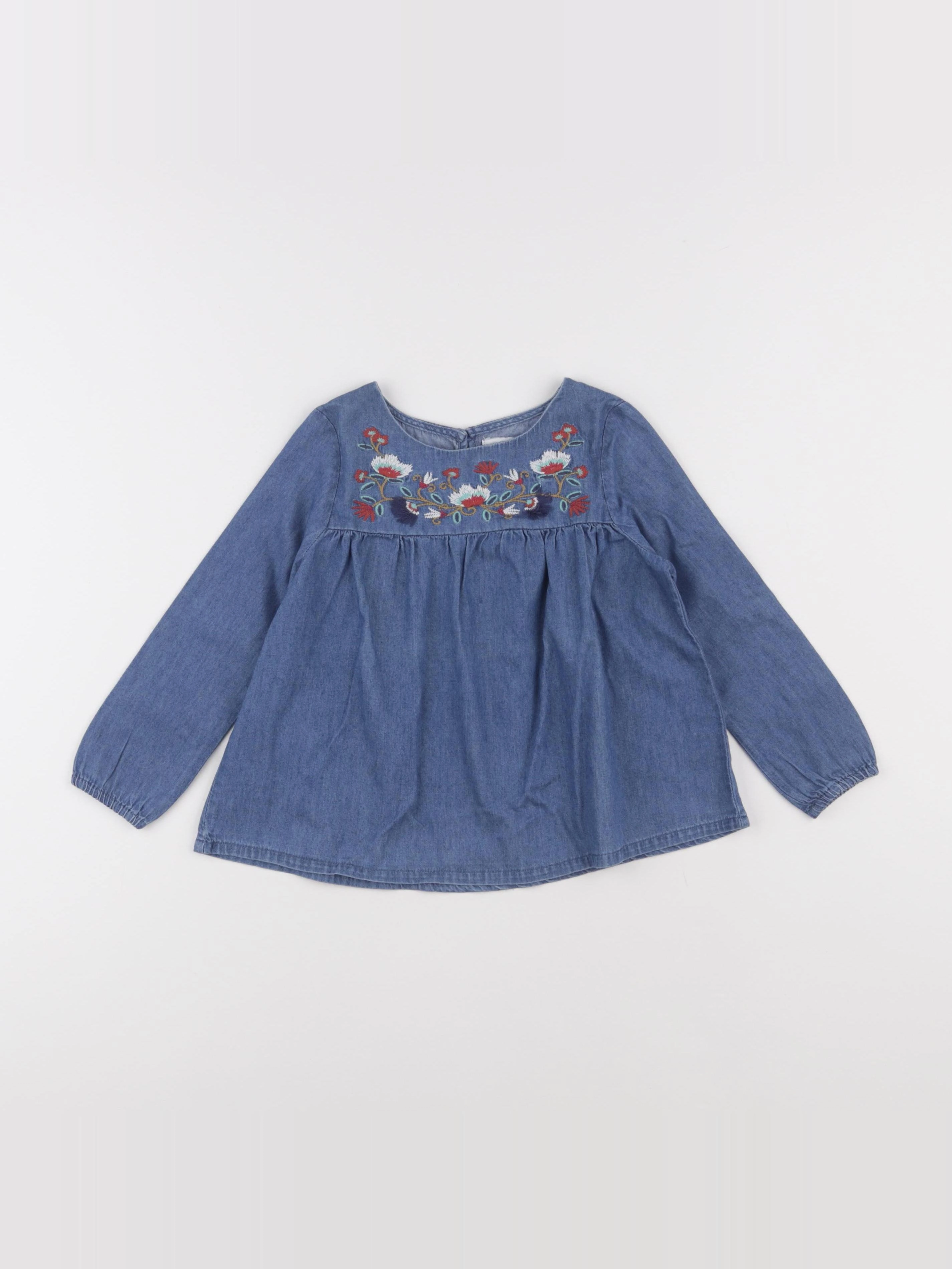 Vertbaudet - blouse bleu - 3 ans