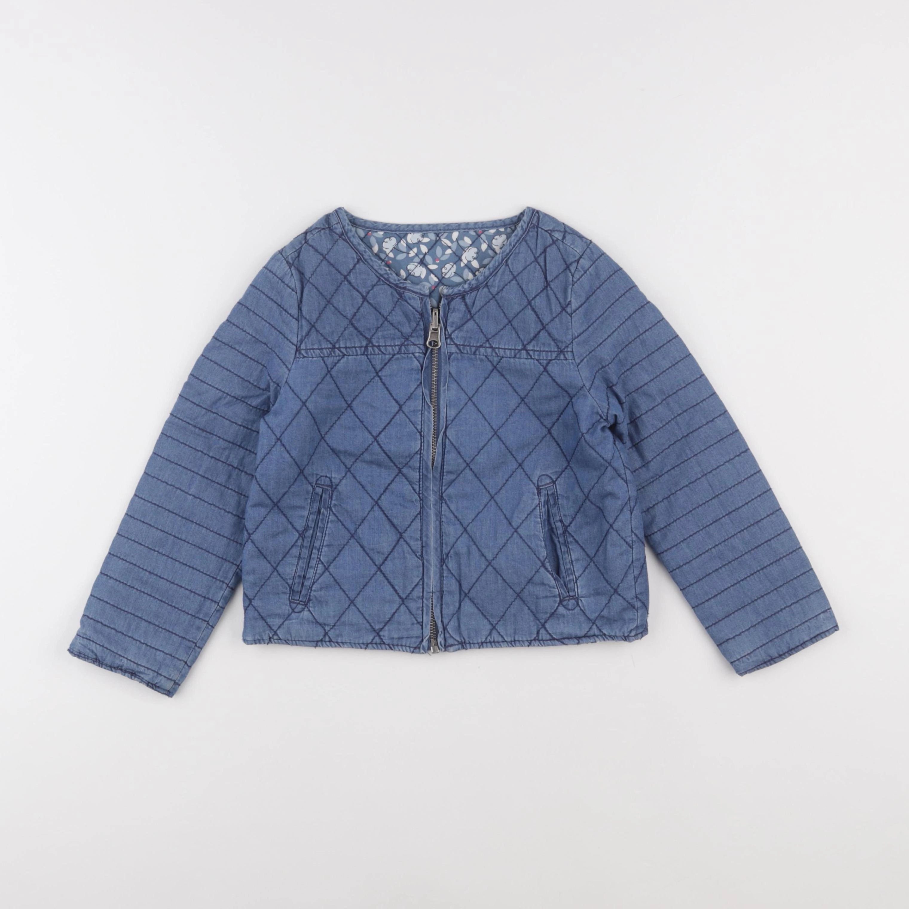 Vertbaudet - veste bleu - 5 ans