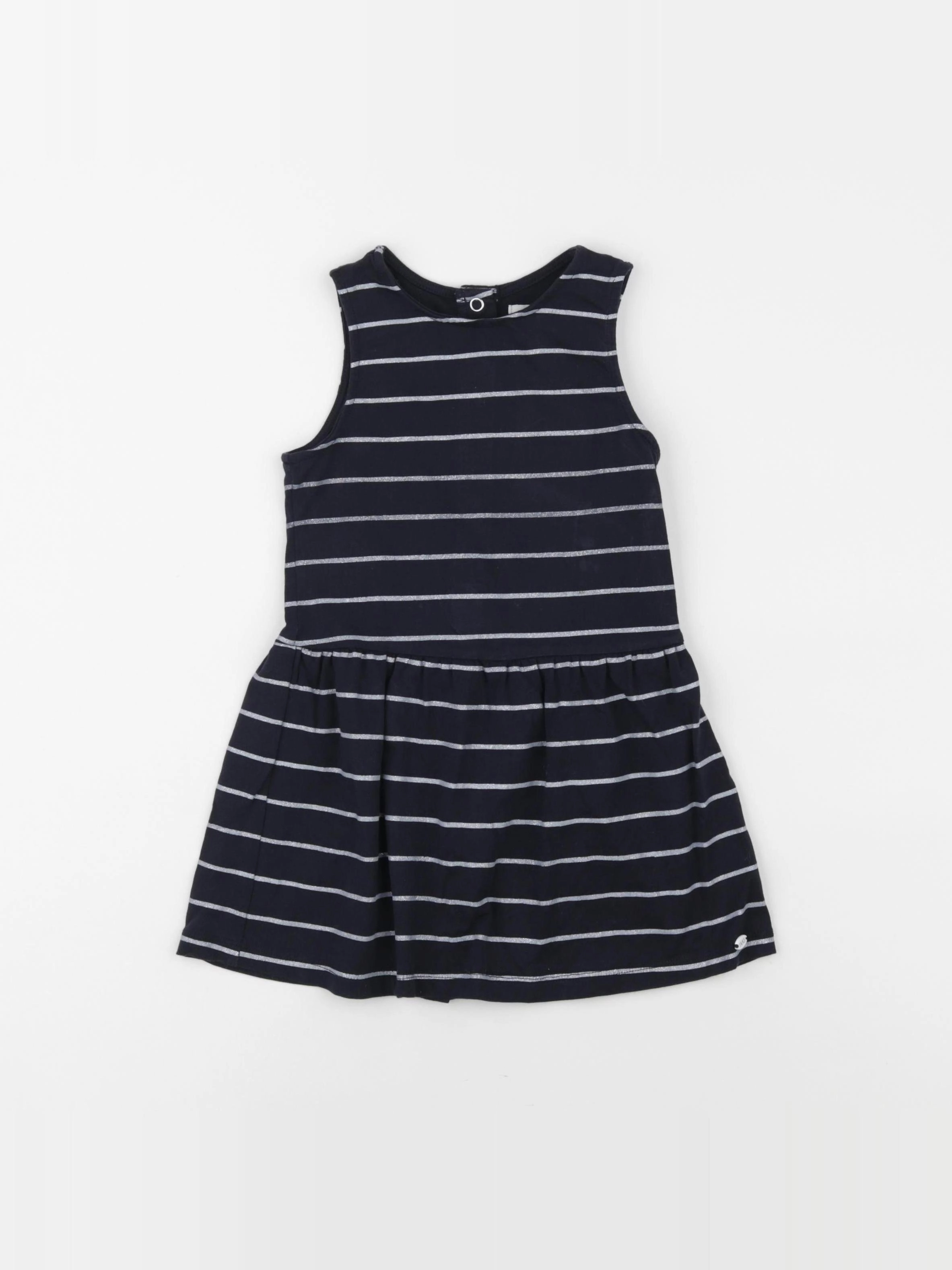 IKKS - robe bleu, argent - 2 ans