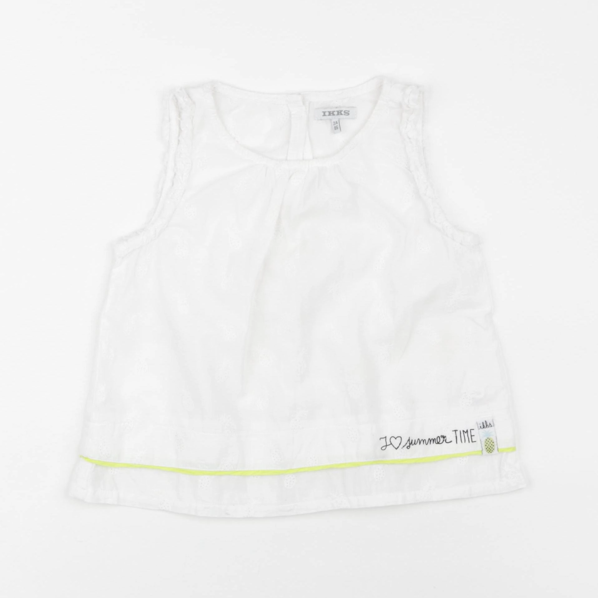 IKKS - blouse blanc - 2 ans