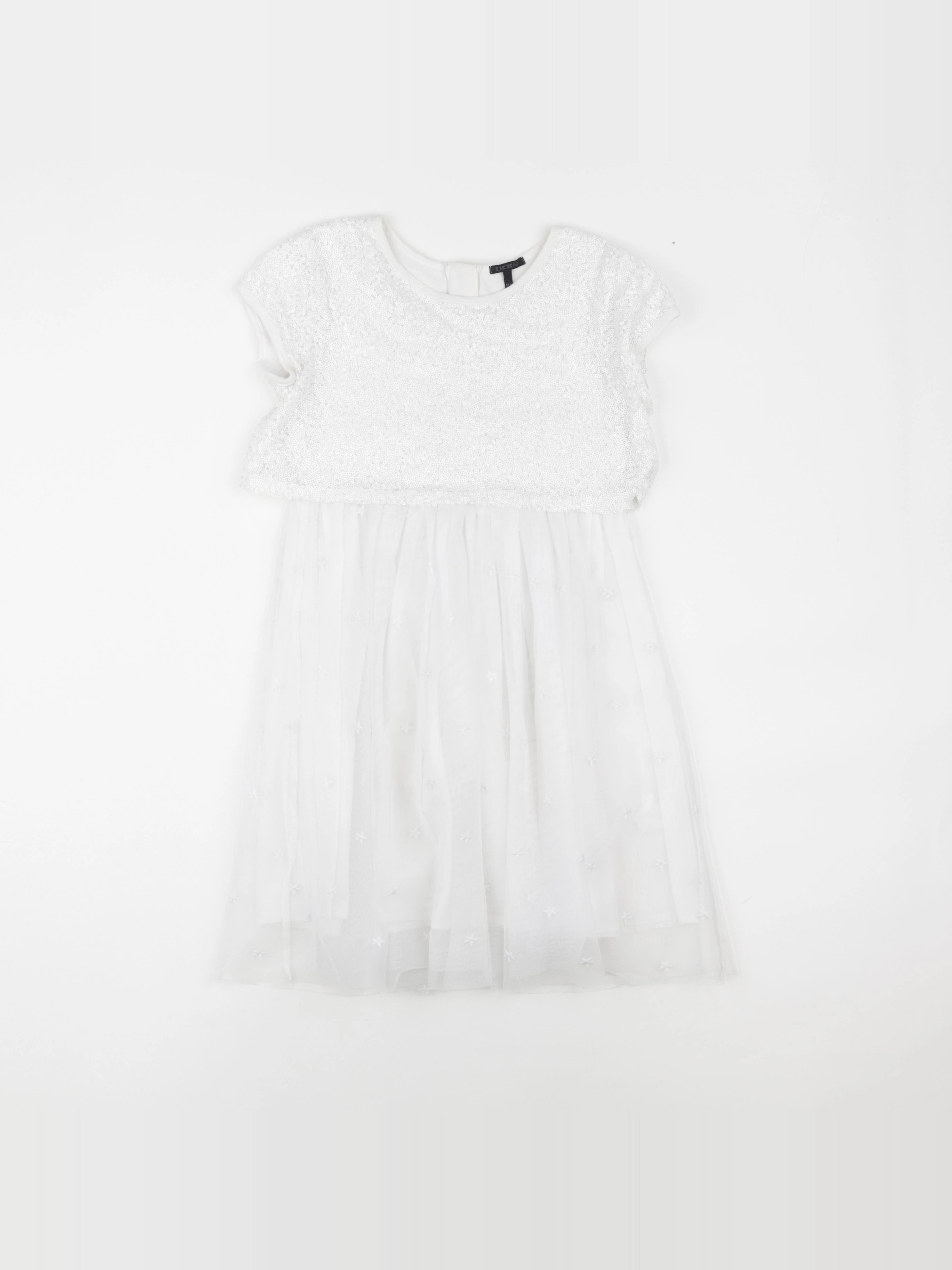 IKKS - robe blanc - 10 ans