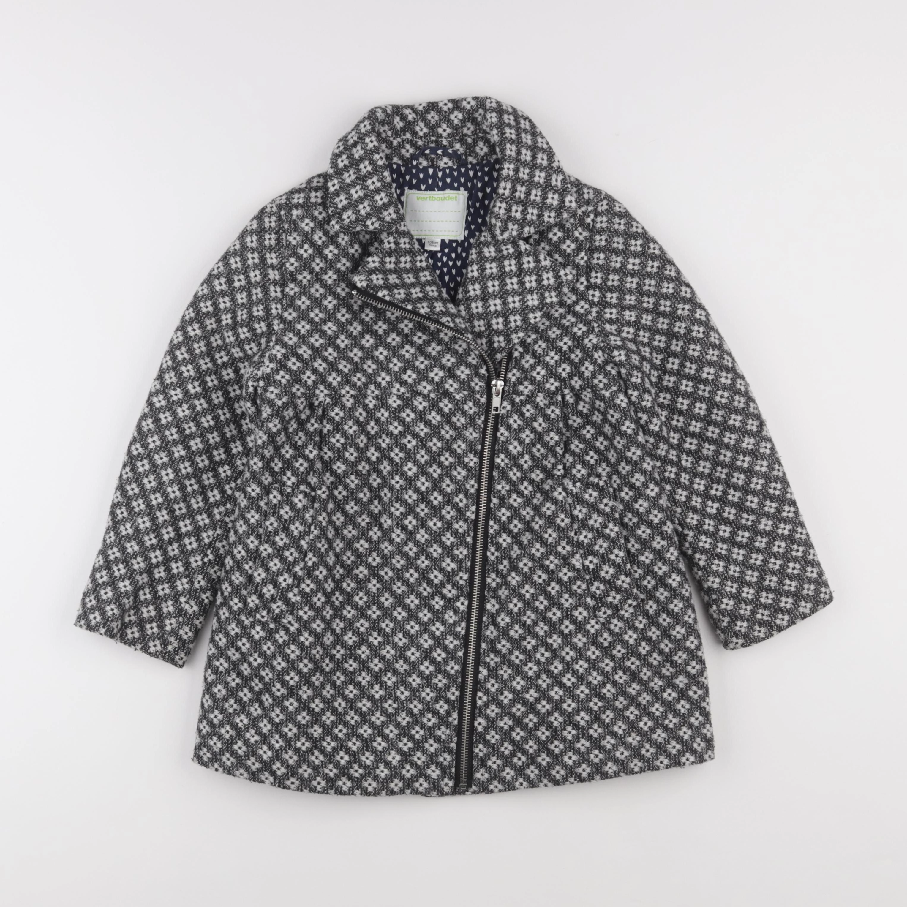 Vertbaudet - manteau noir - 5 ans