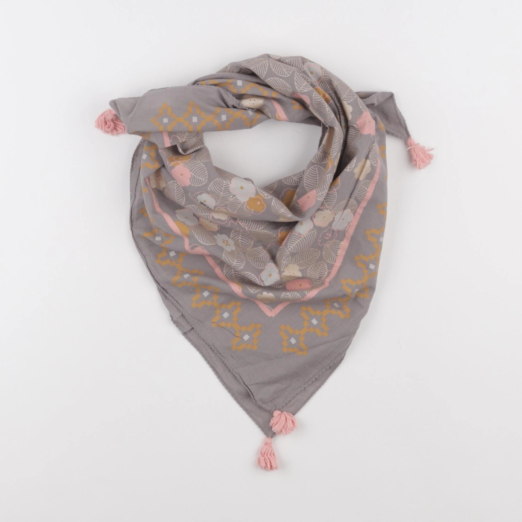 Vertbaudet - foulard gris - 3/6 ans