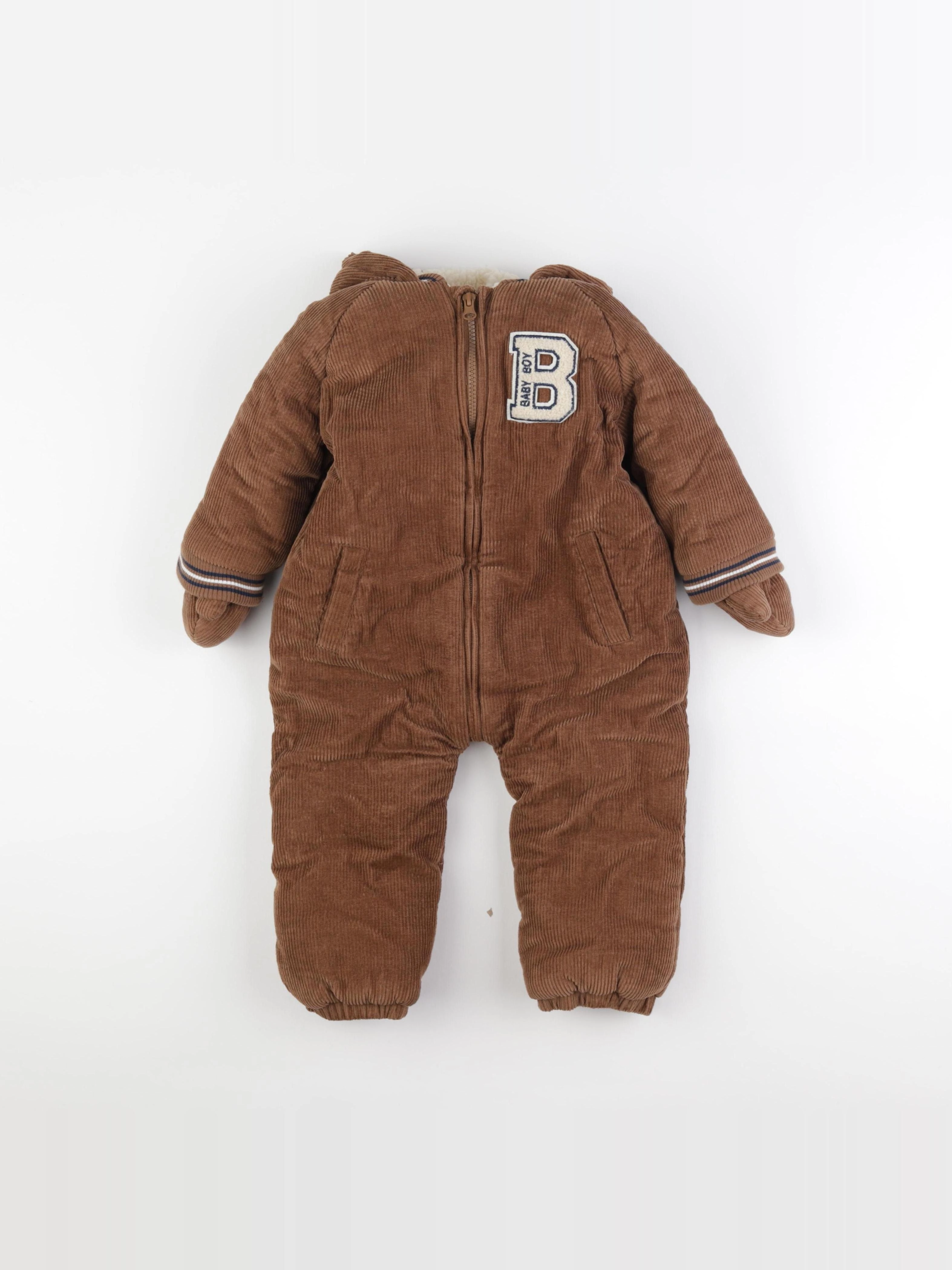 Vertbaudet - combi-pilote marron - 24 mois