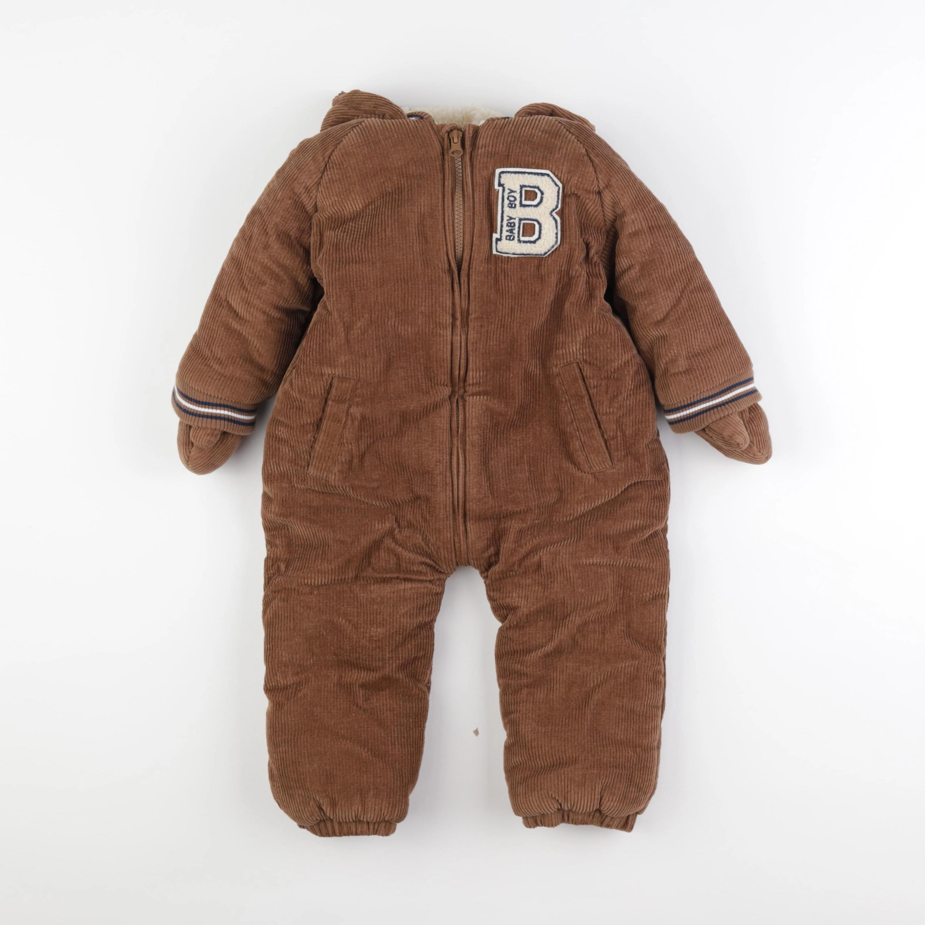 Vertbaudet - combi-pilote marron - 24 mois