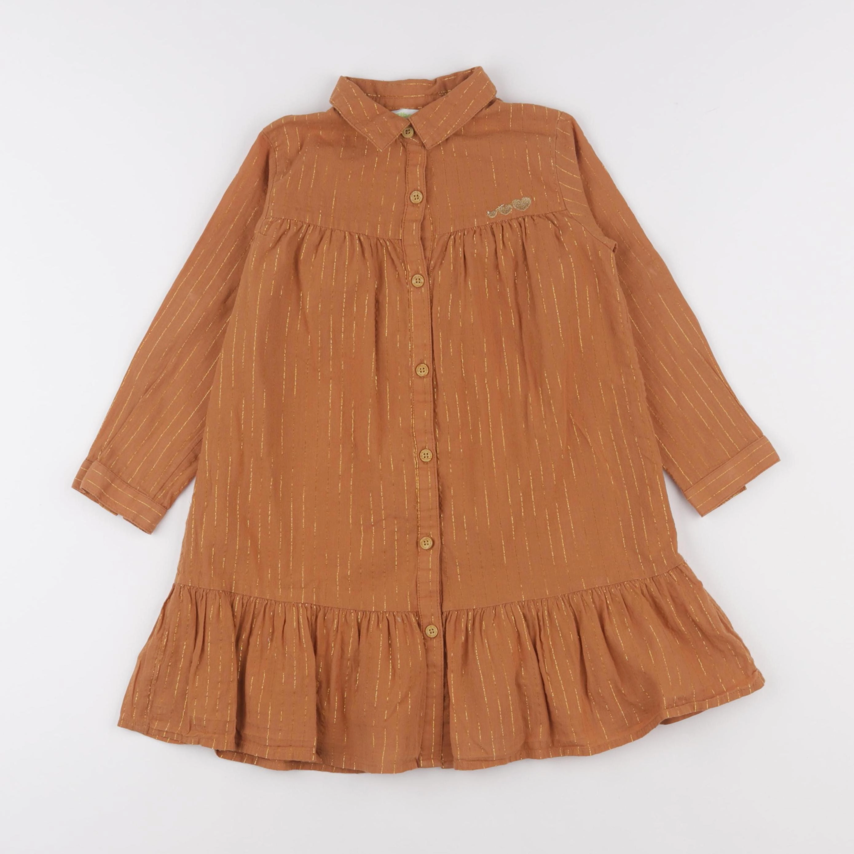 Vertbaudet - robe marron - 5 ans