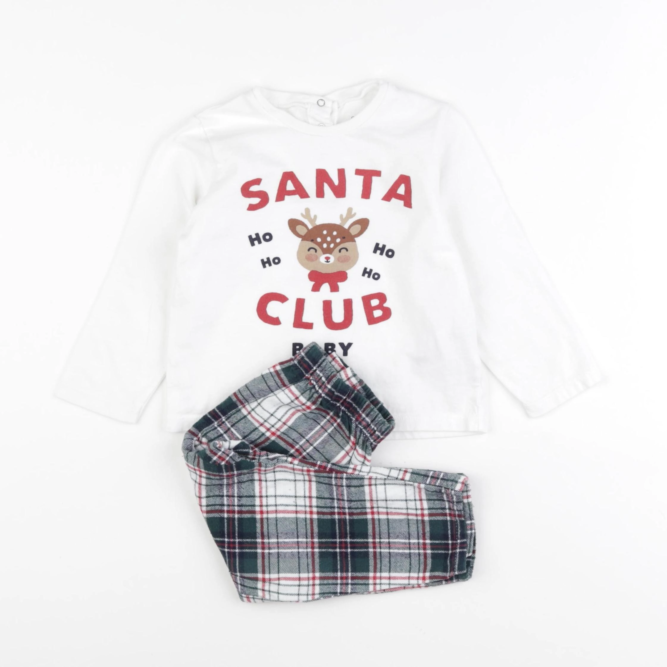 Vertbaudet - pyjama coton multicolore - 24 mois
