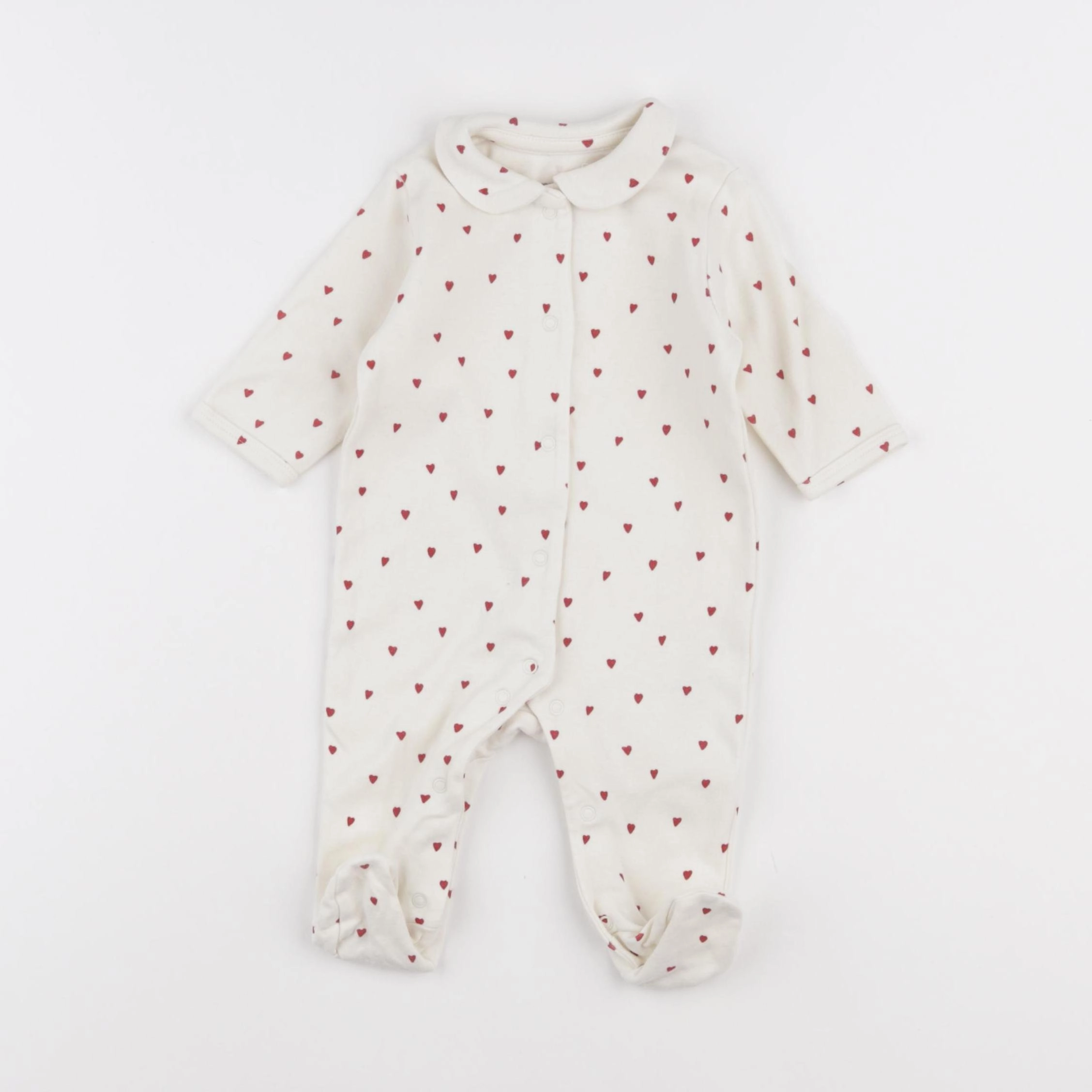 Vertbaudet - pyjama coton beige - 3 mois