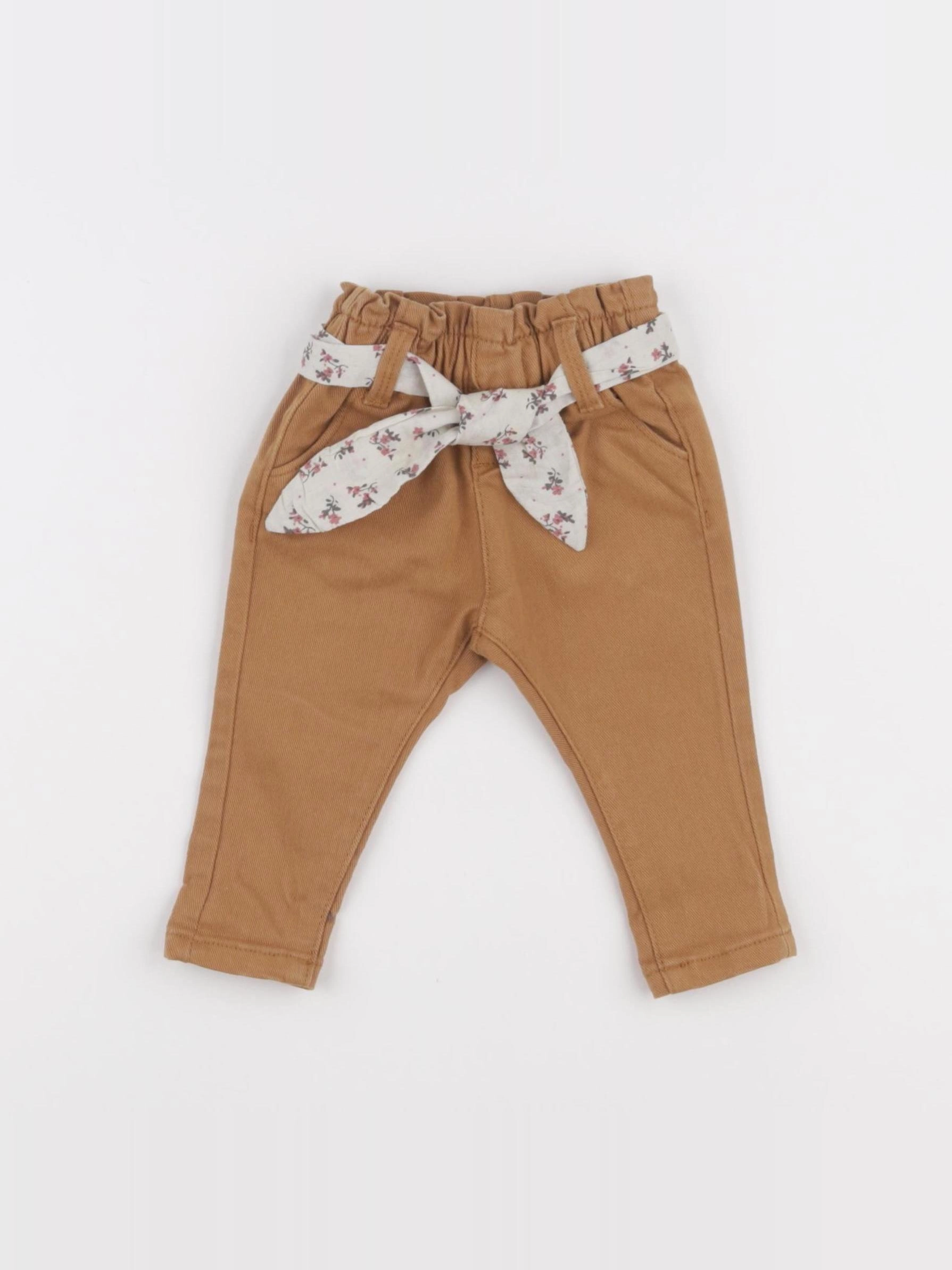Vertbaudet - pantalon marron - 3 mois