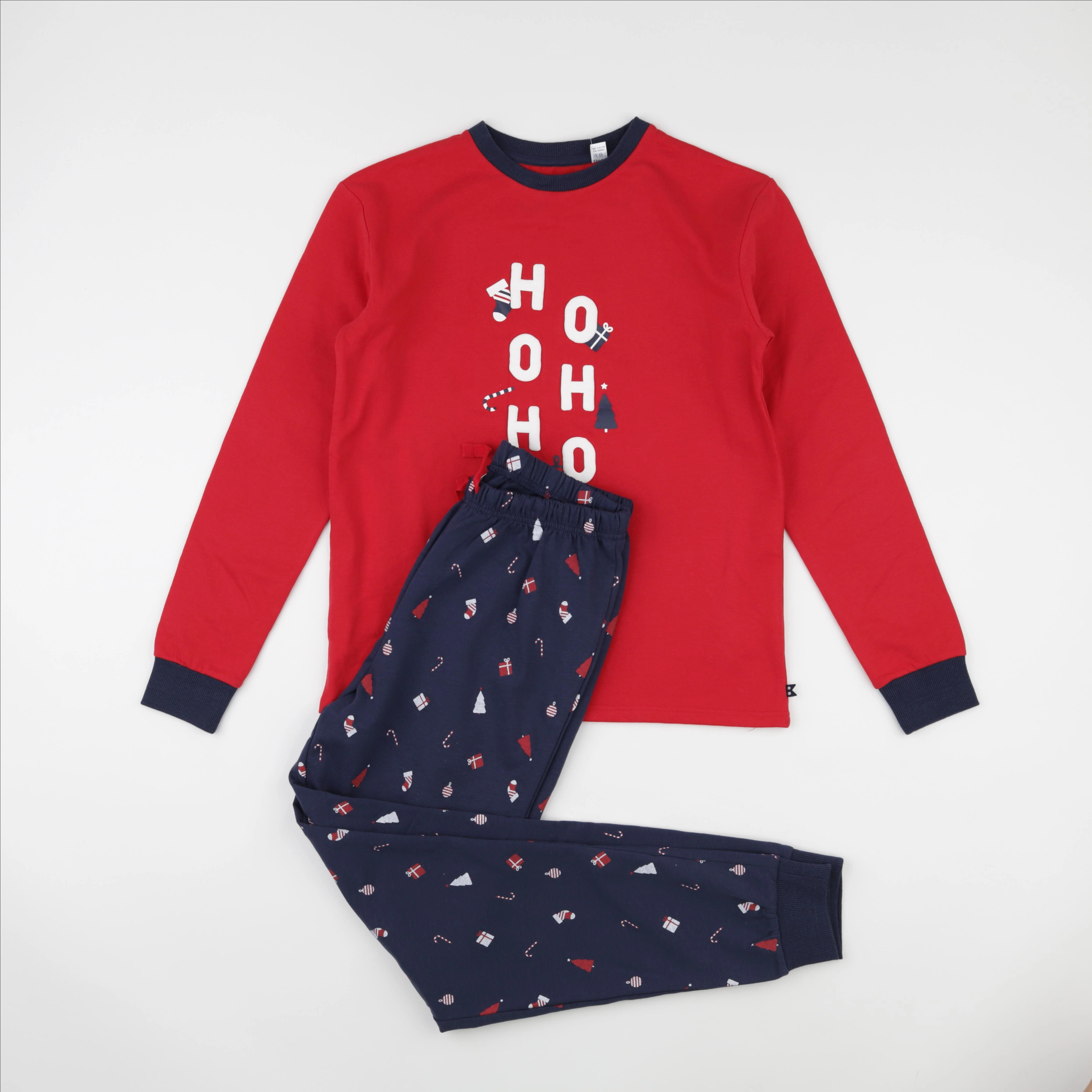 Okaidi - pyjama coton rouge, bleu - 12 ans