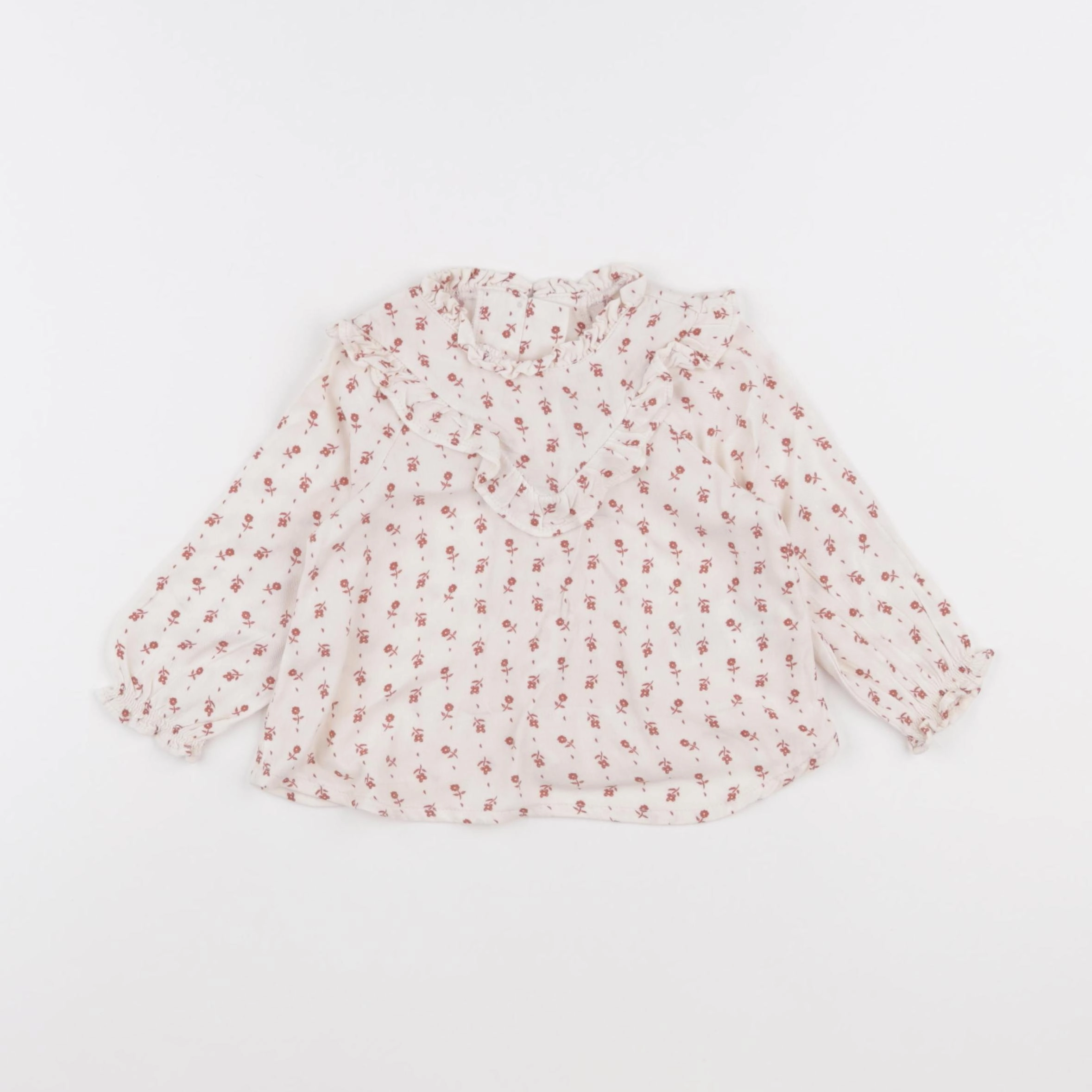 Vertbaudet - blouse beige - 9 mois
